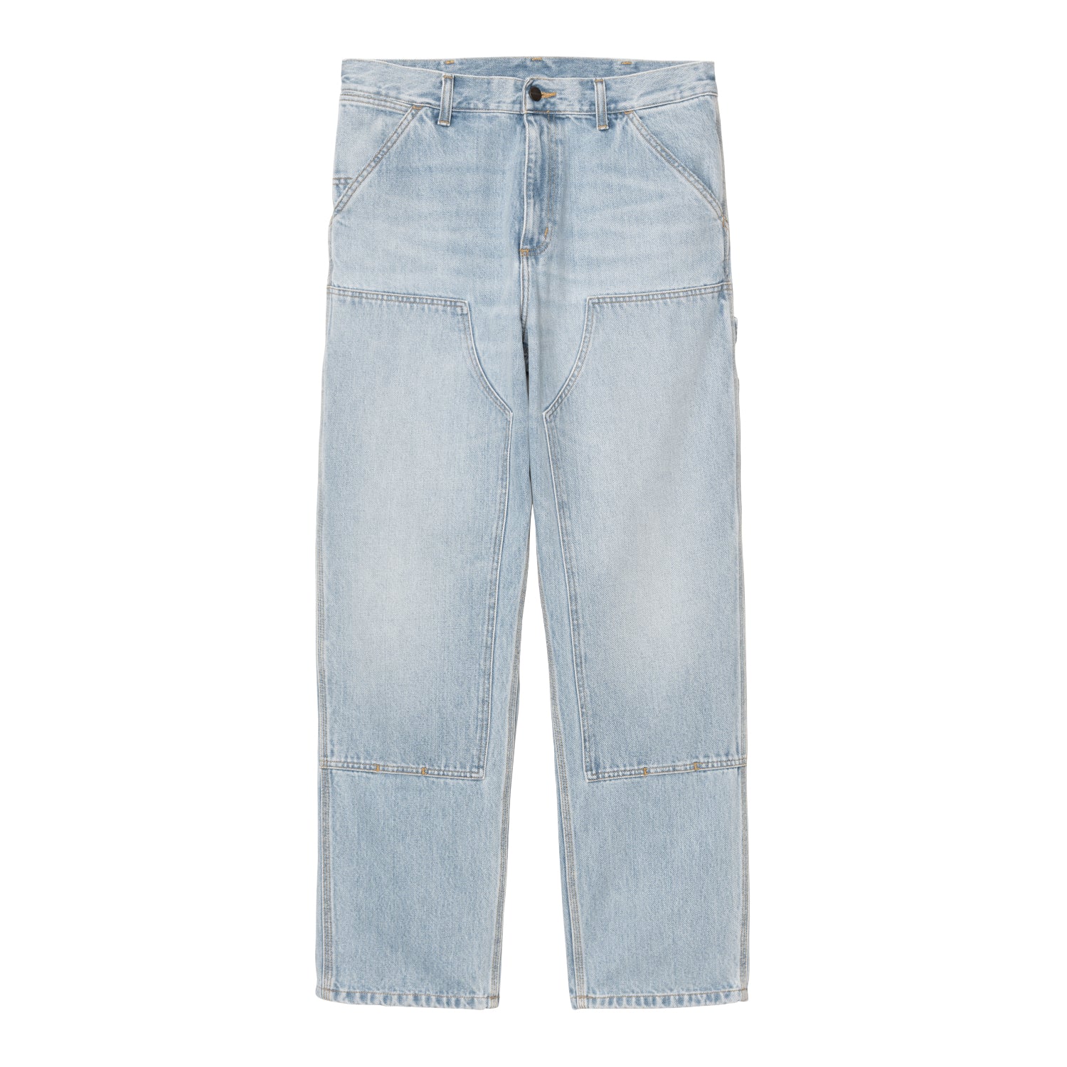Double Knee Pant - Blue (heavy worn bleached)