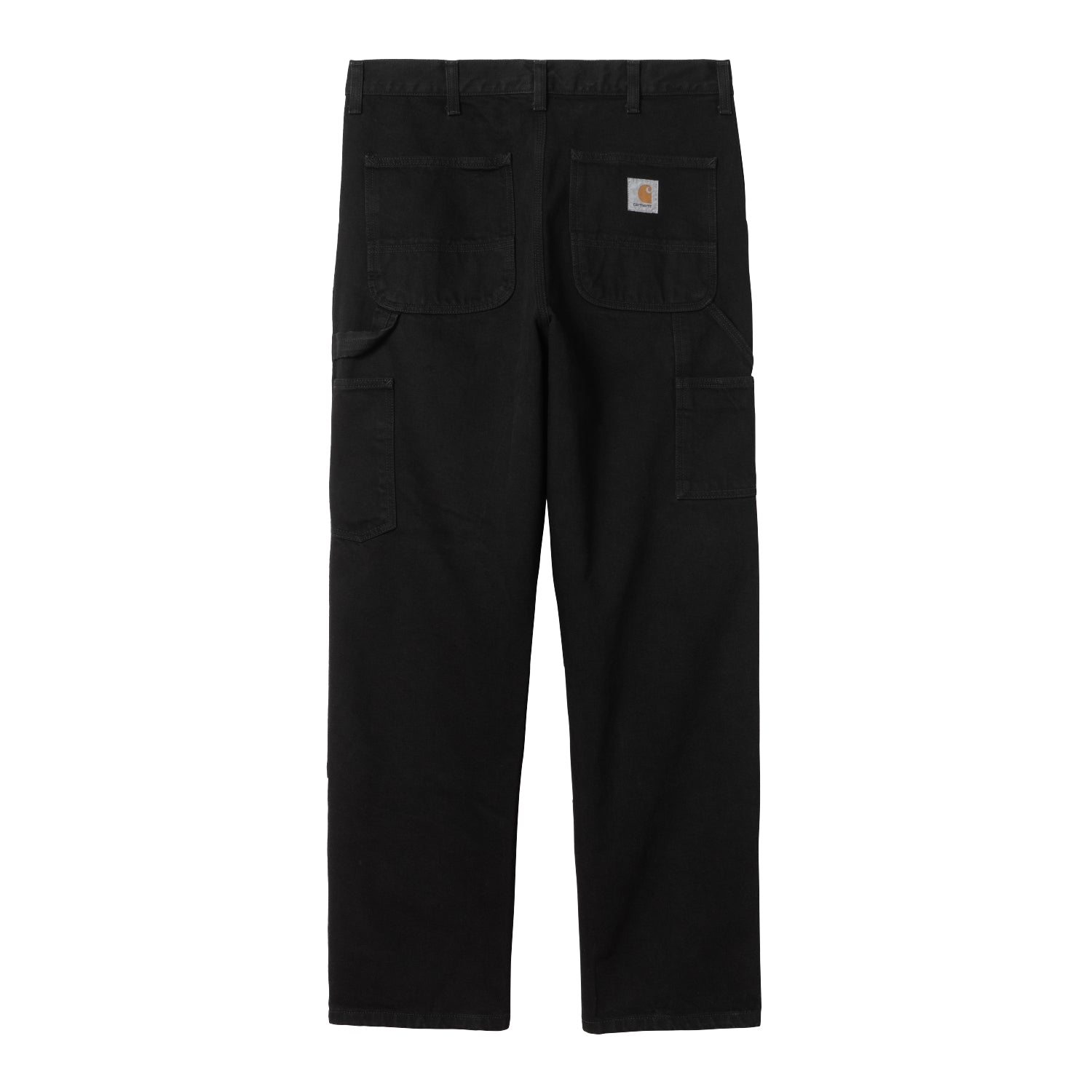DOUBLE KNEE PANT  - Black (rinsed)