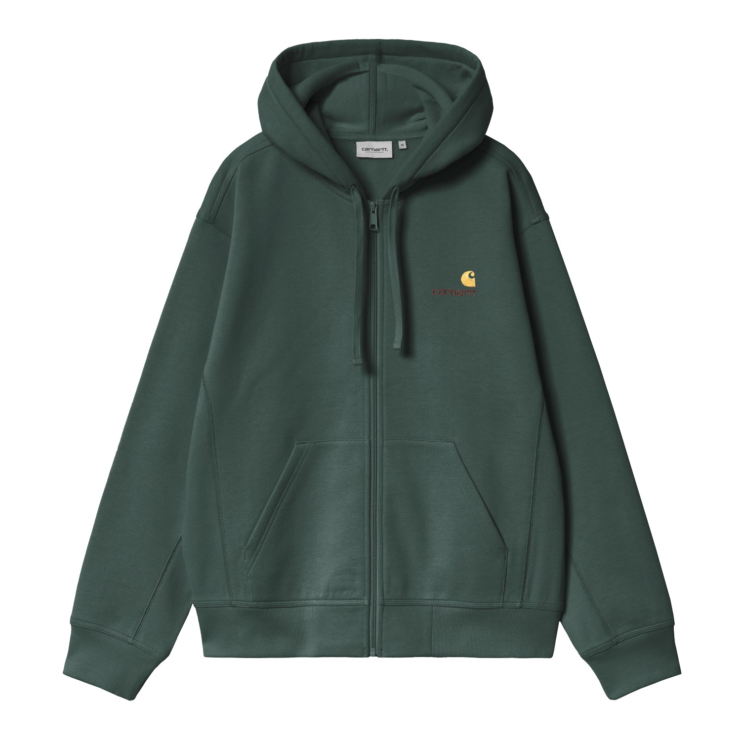 Hooded American Script Jacket - Kale Green