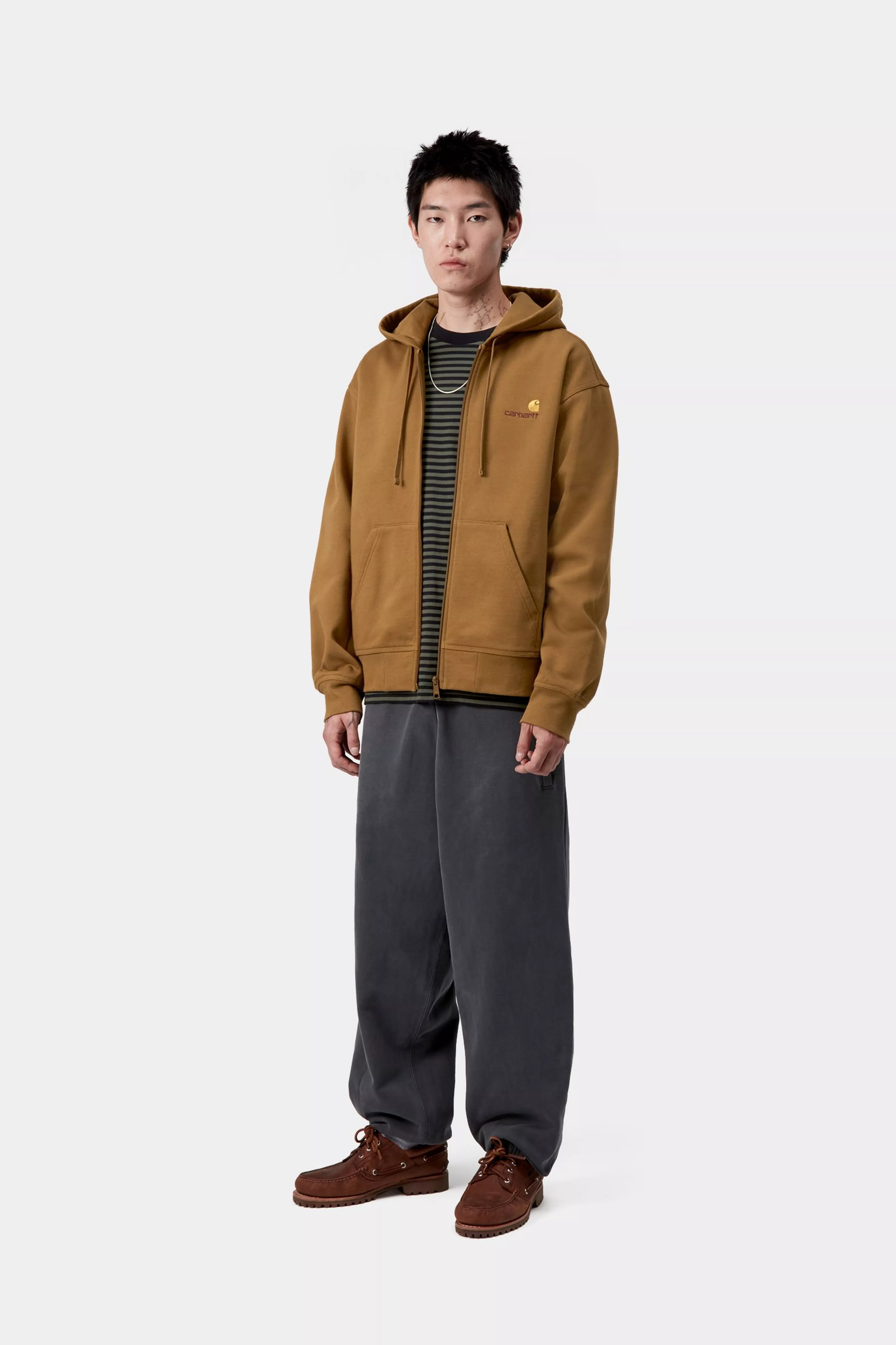 HOODED AMERICAN SCRIPT JACKET - Hamilton Brown