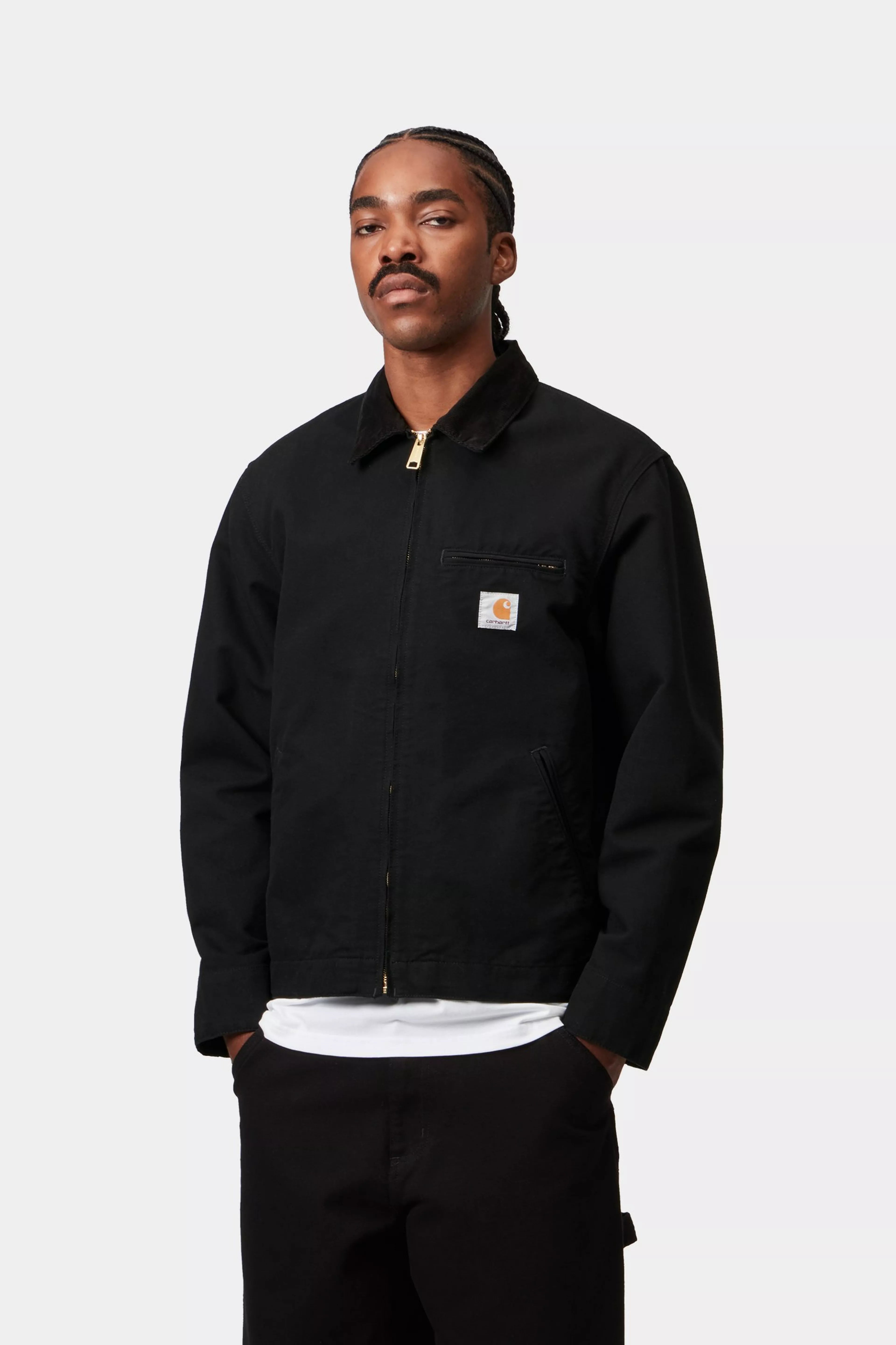 Detroit Jacket - Black / Black (rinsed)