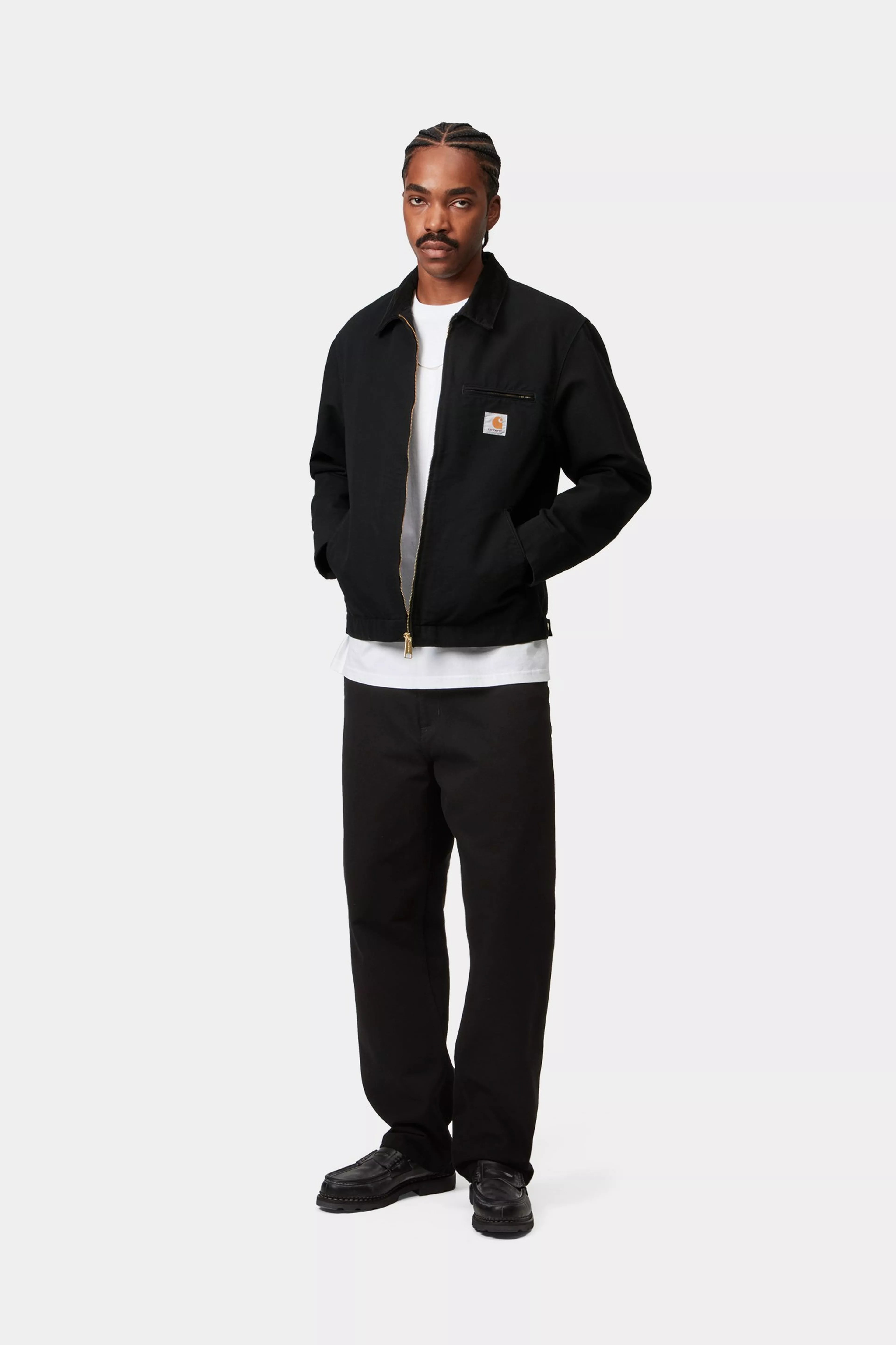 Detroit Jacket - Black / Black (rinsed)