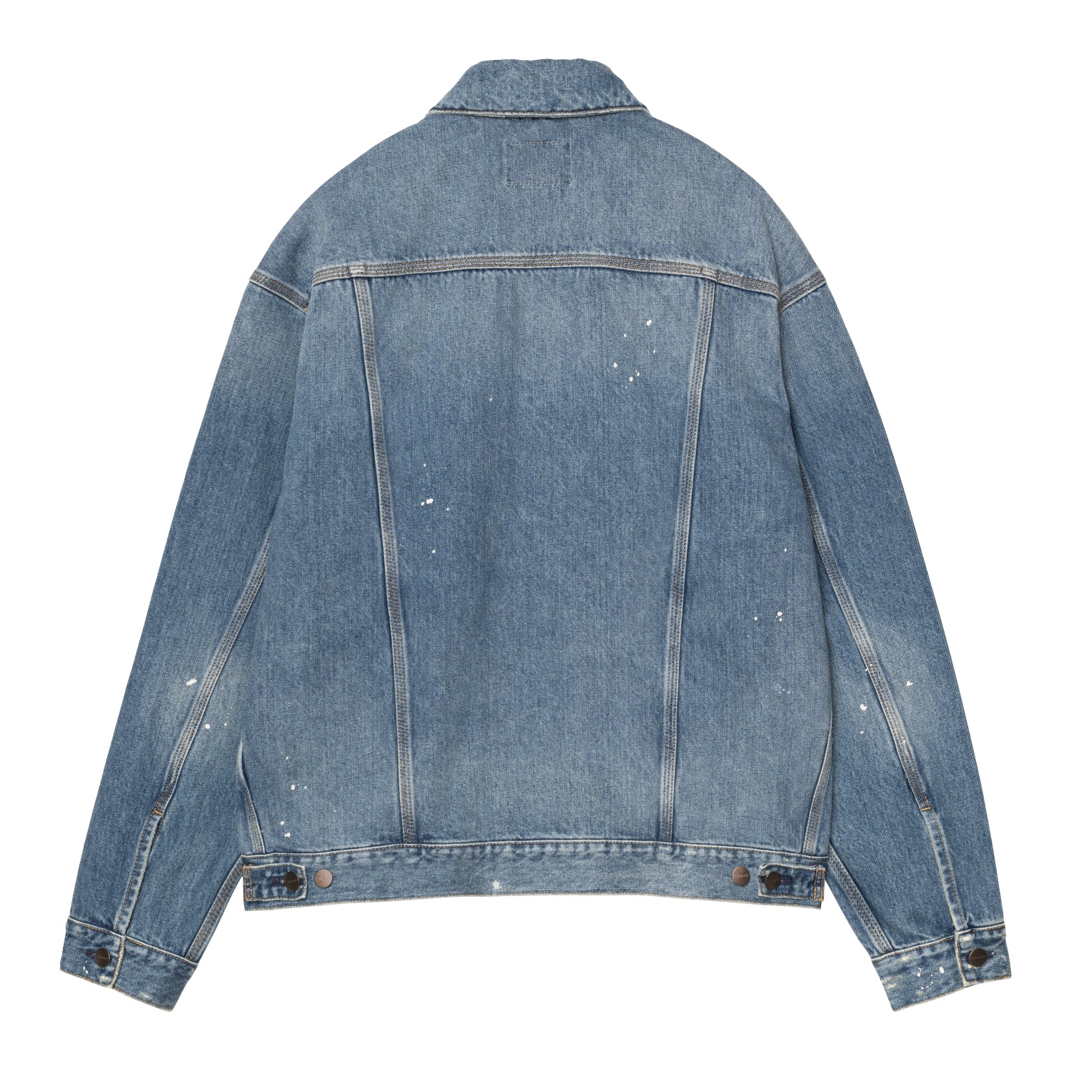Helston Jacket - Blue, Destroy wash, splatter