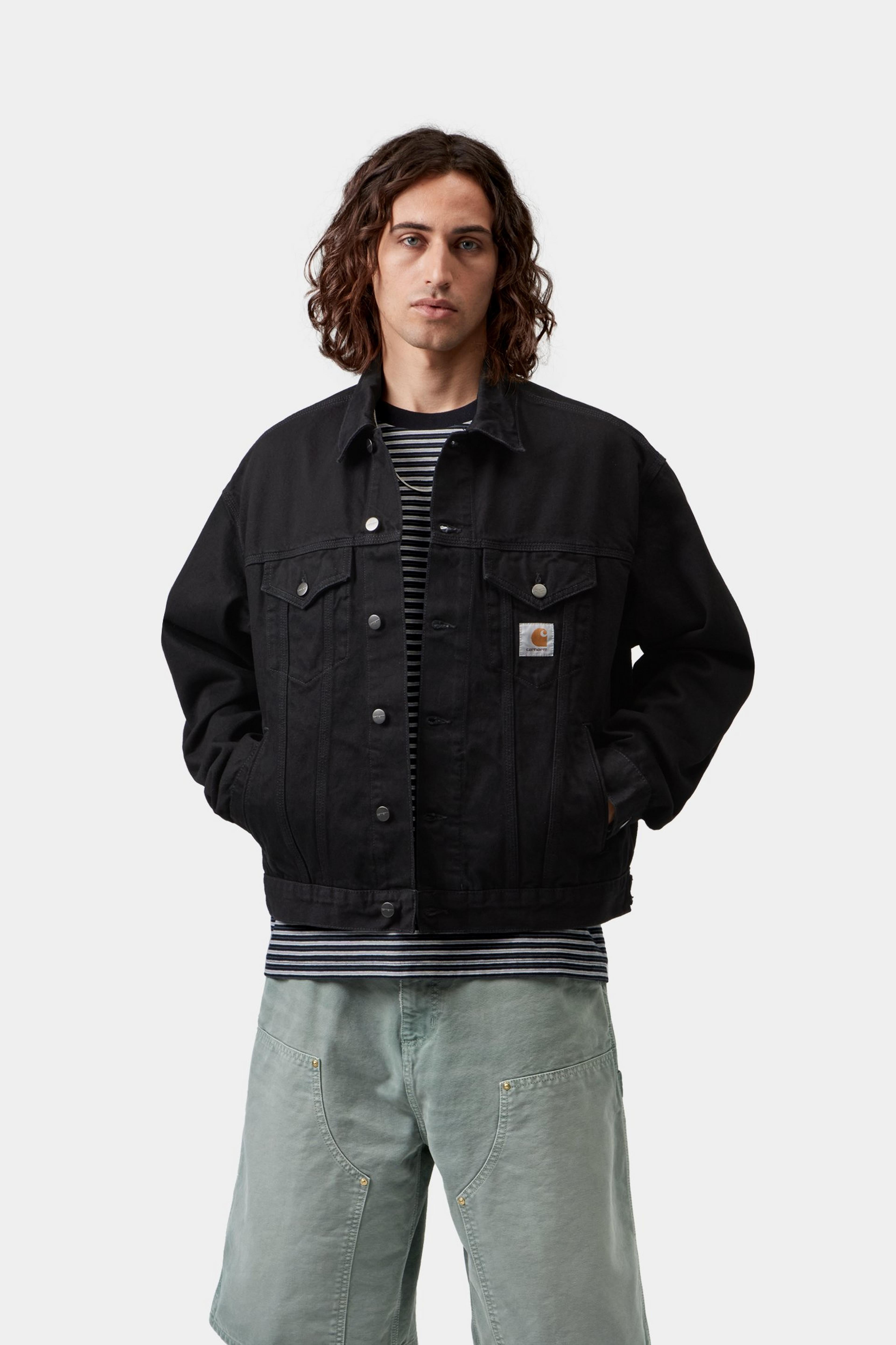 Helston Jacket - Black (rinsed)