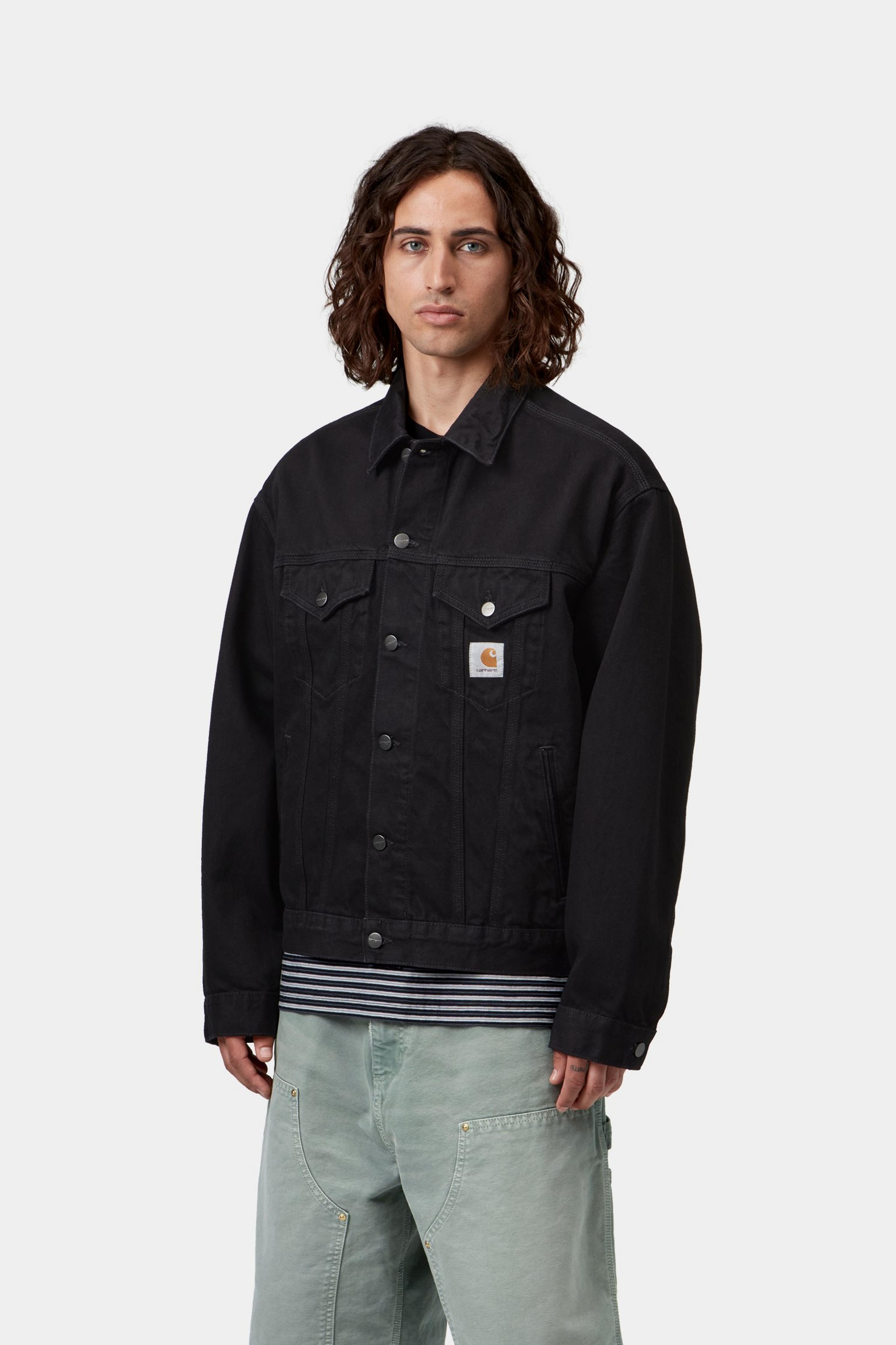 Helston Jacket - Black (rinsed)