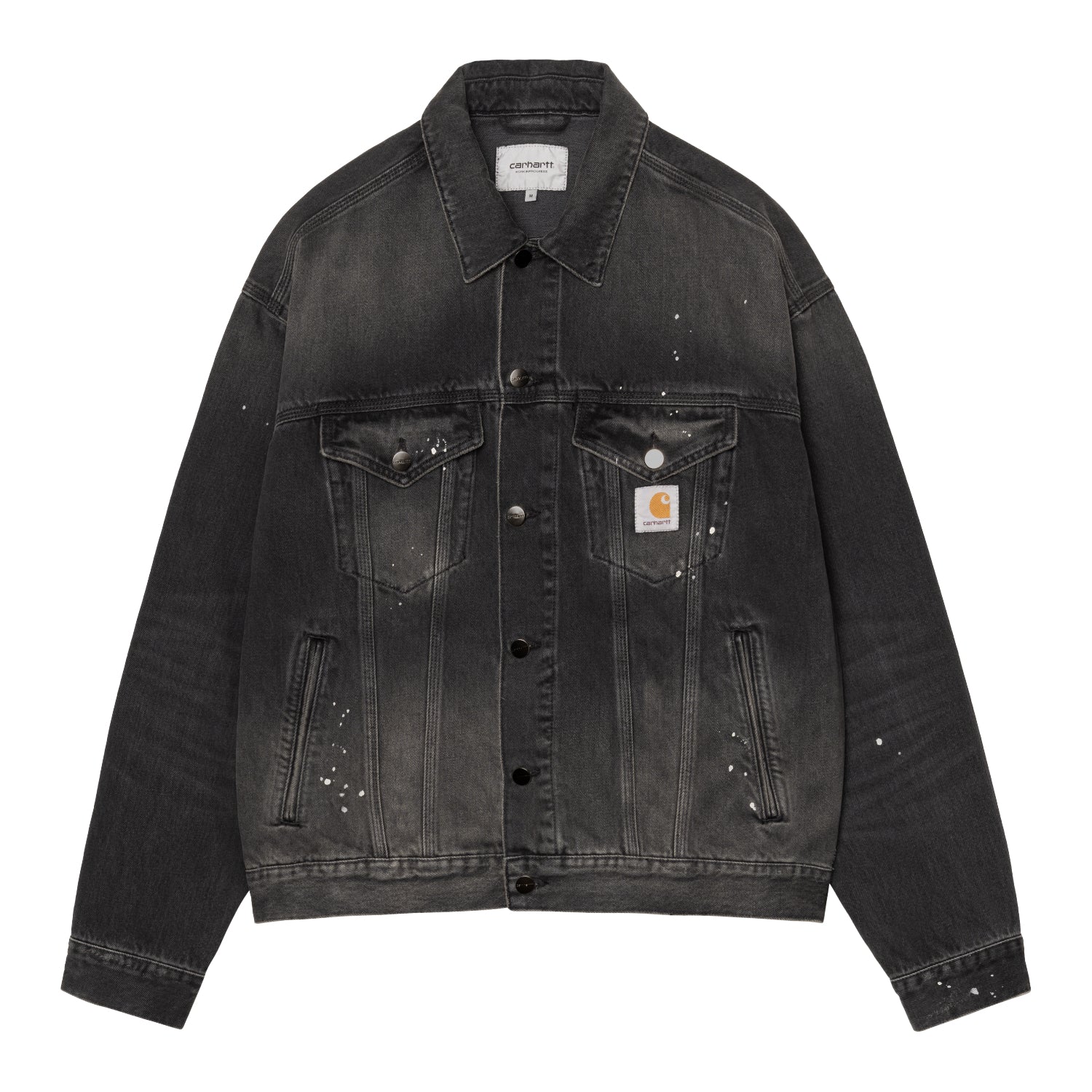 Helston Jacket - Black, Destroy wash, splatter