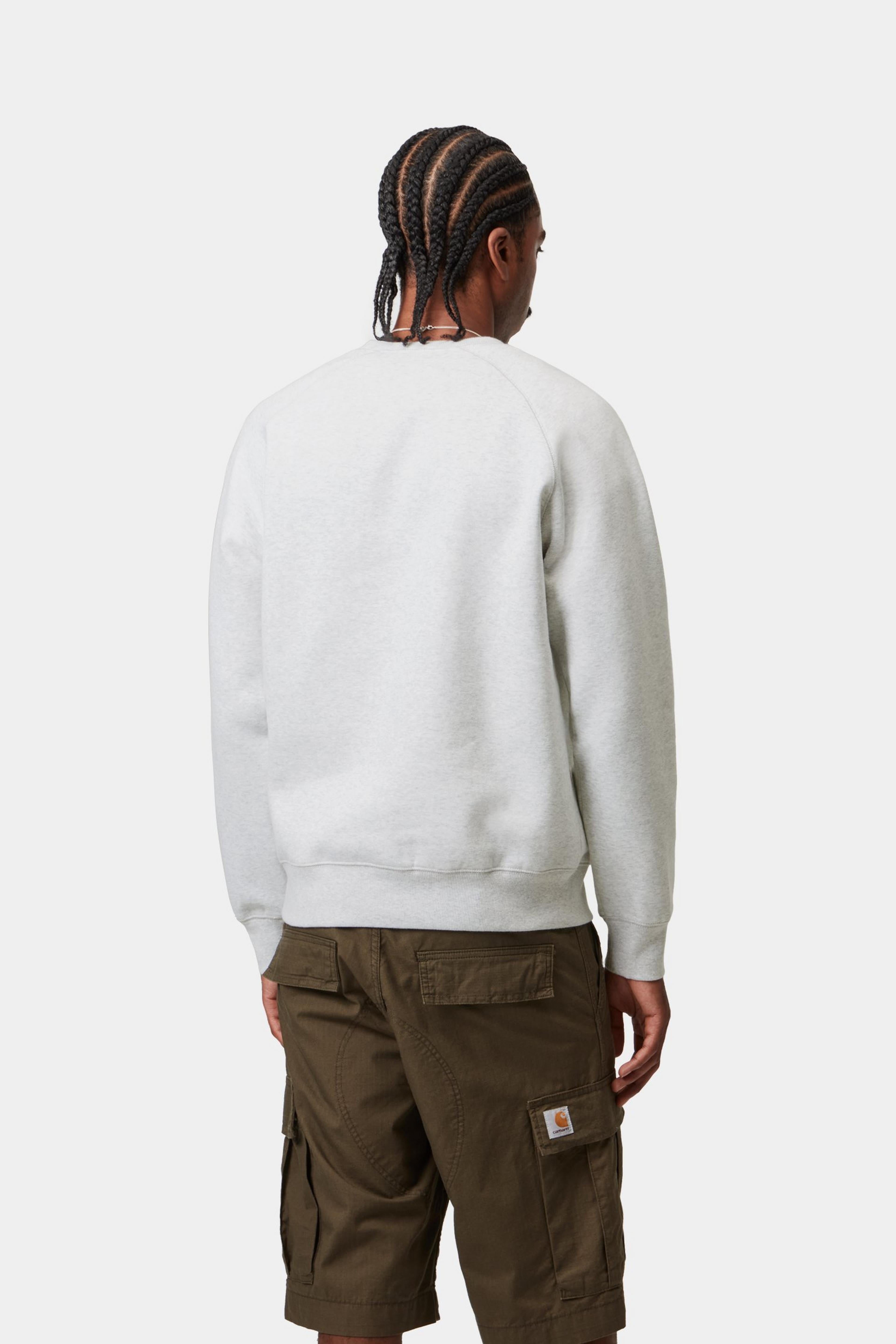 Chase Sweat - Ash Heather / Gold 3