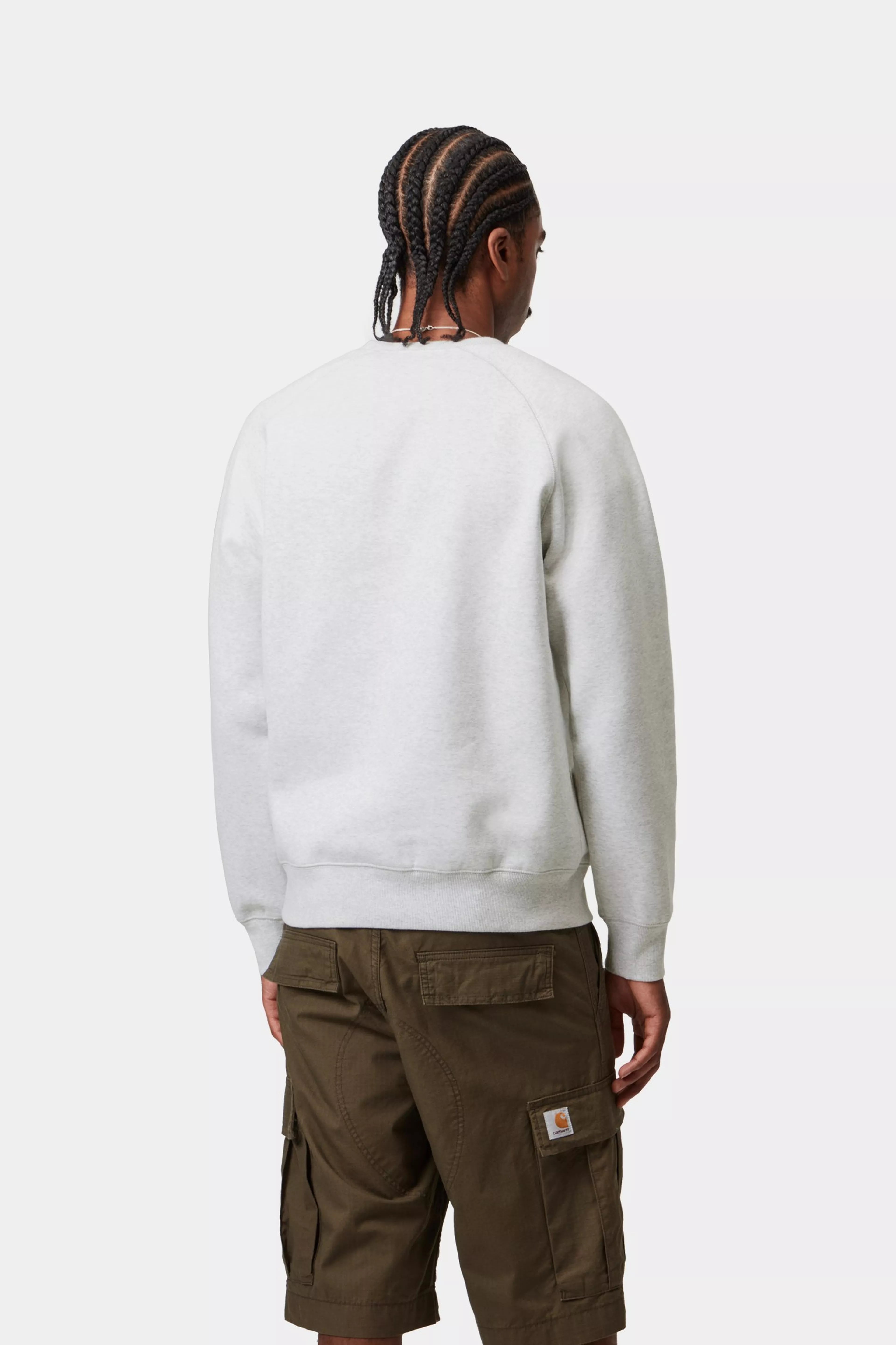 Chase Sweat - Ash Heather / Gold 3