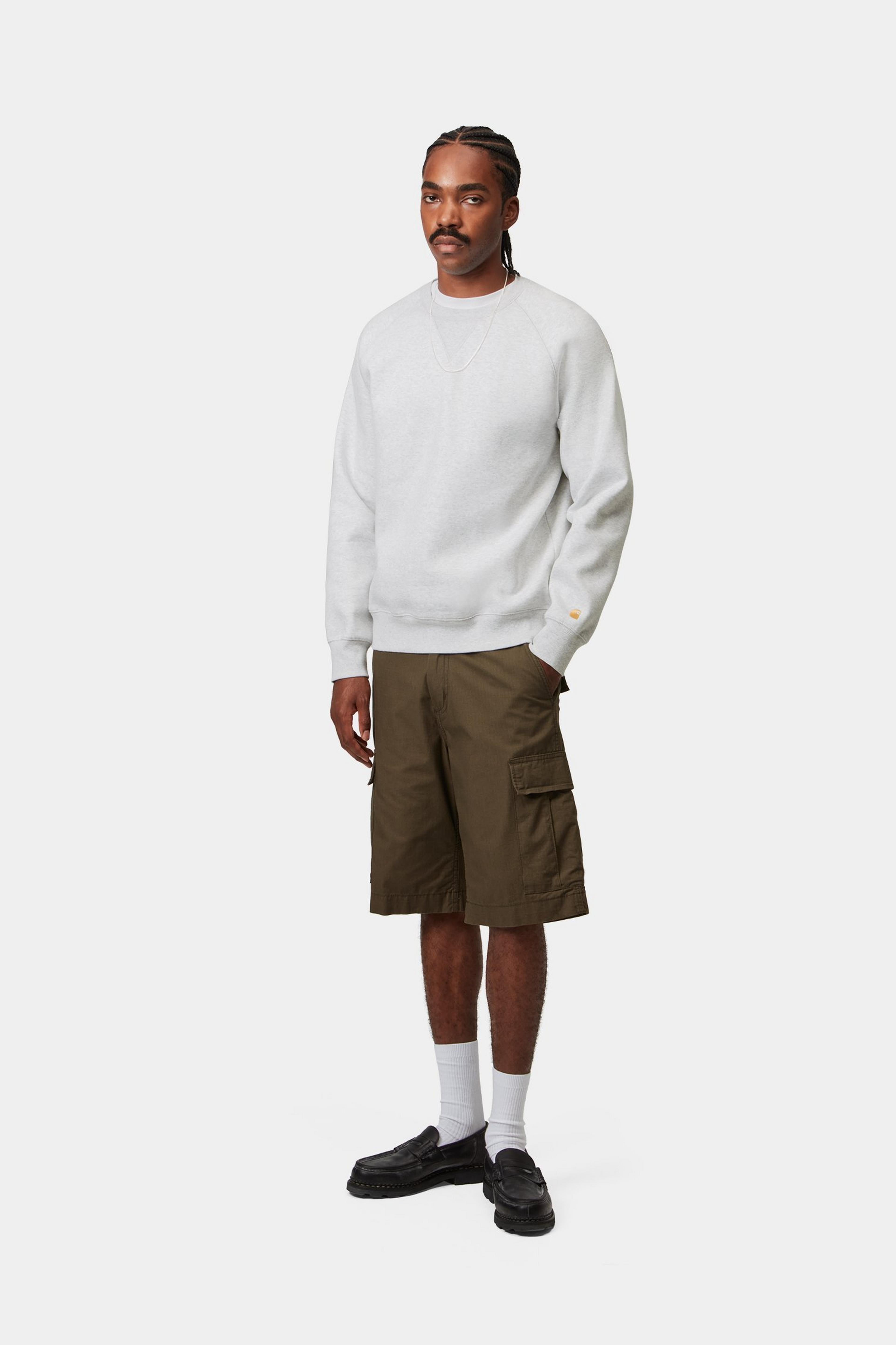 Chase Sweat - Ash Heather / Gold 4