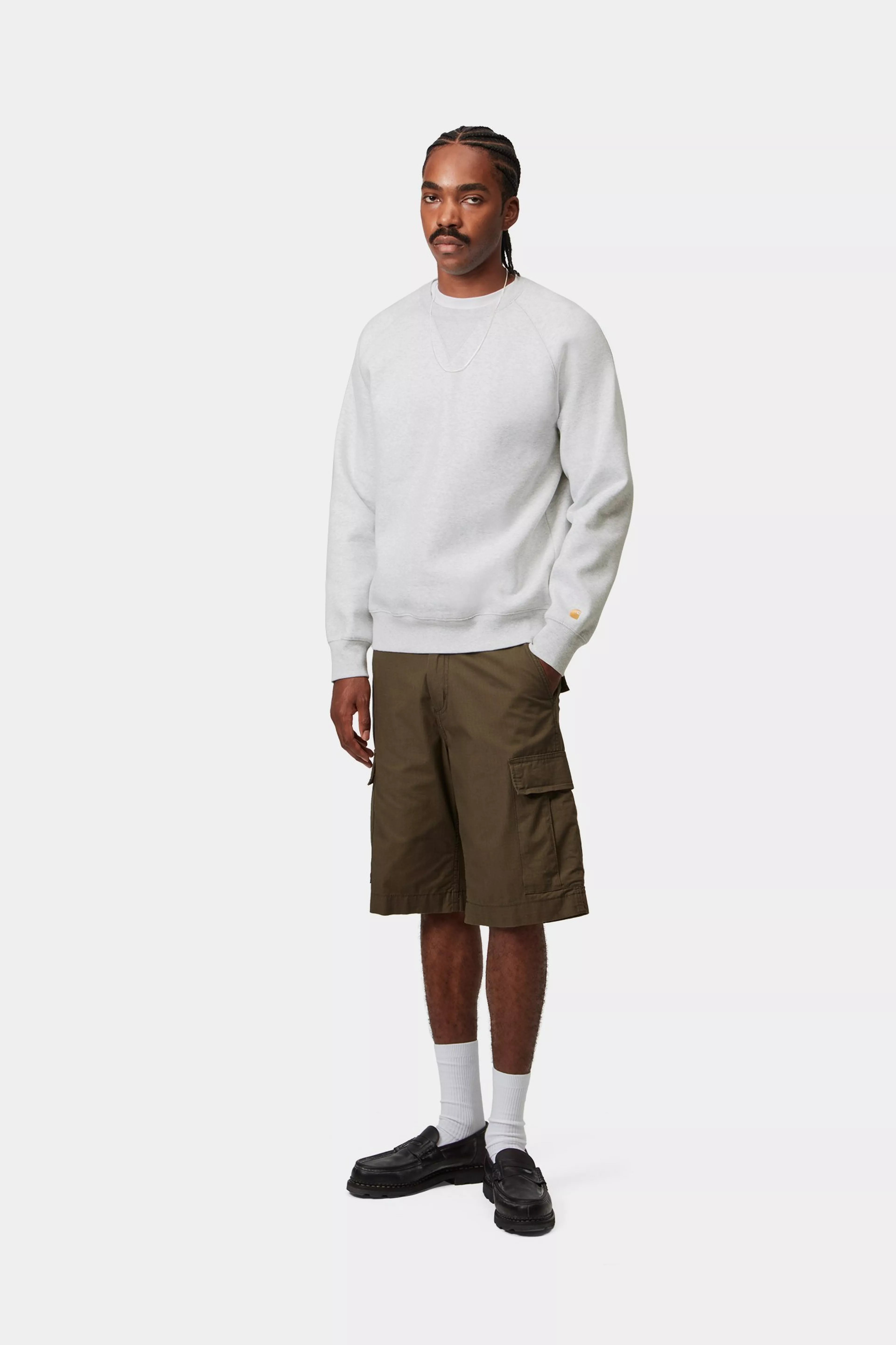 Chase Sweat - Ash Heather / Gold 4