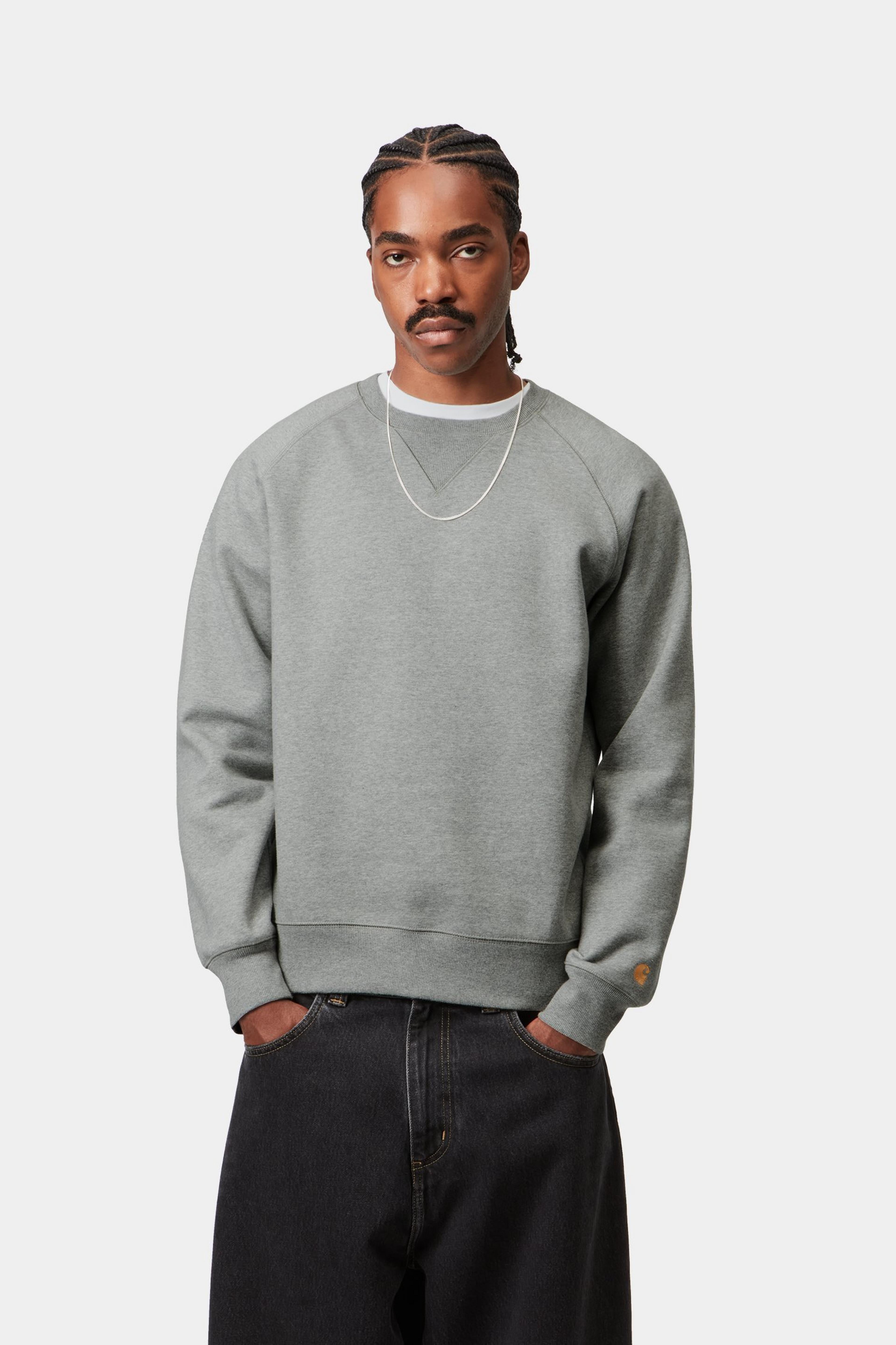 Chase Sweat - Grey Heather / Gold 2