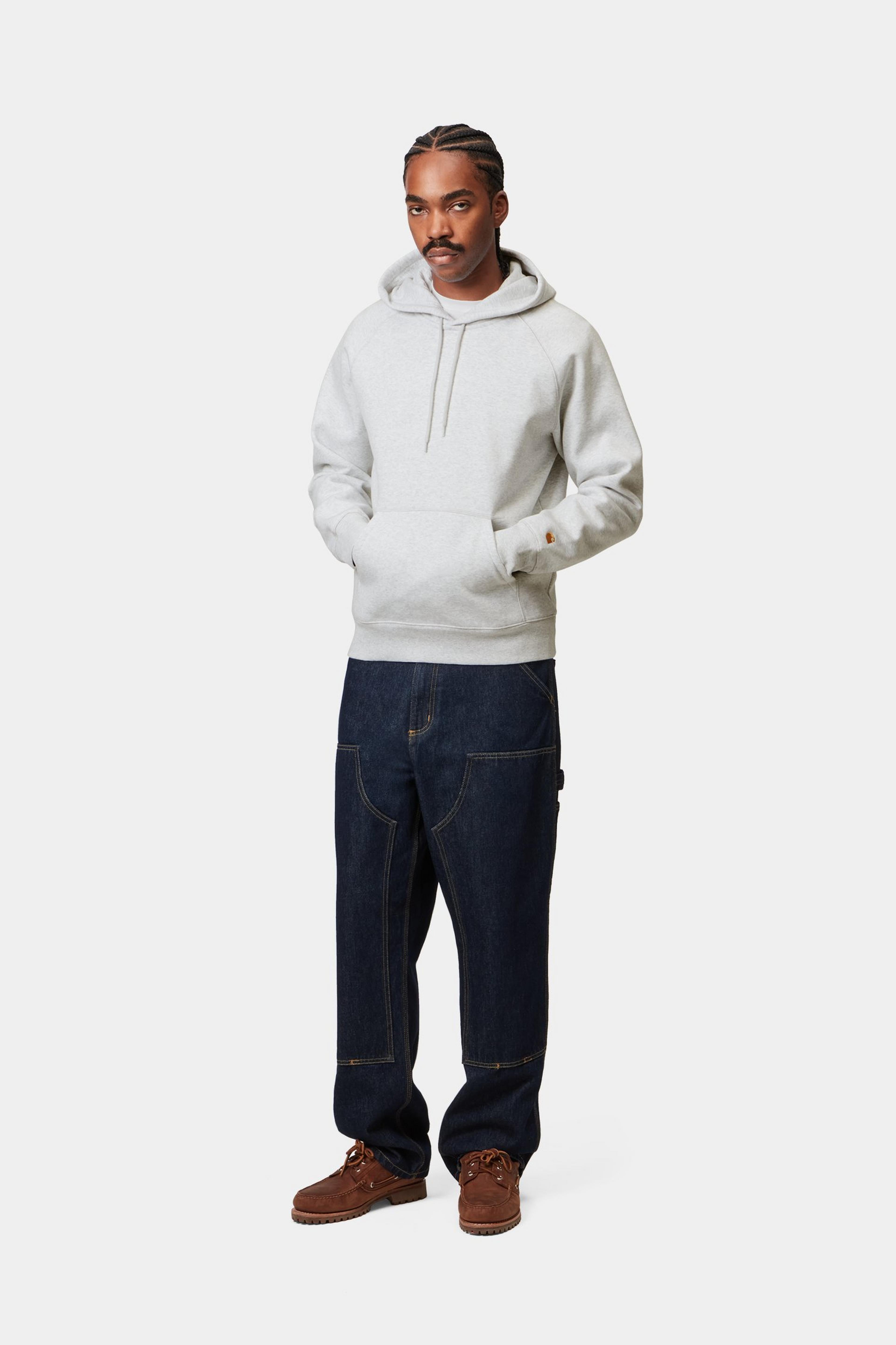 Hooded Chase Sweat - Ash Heather / Gold 2