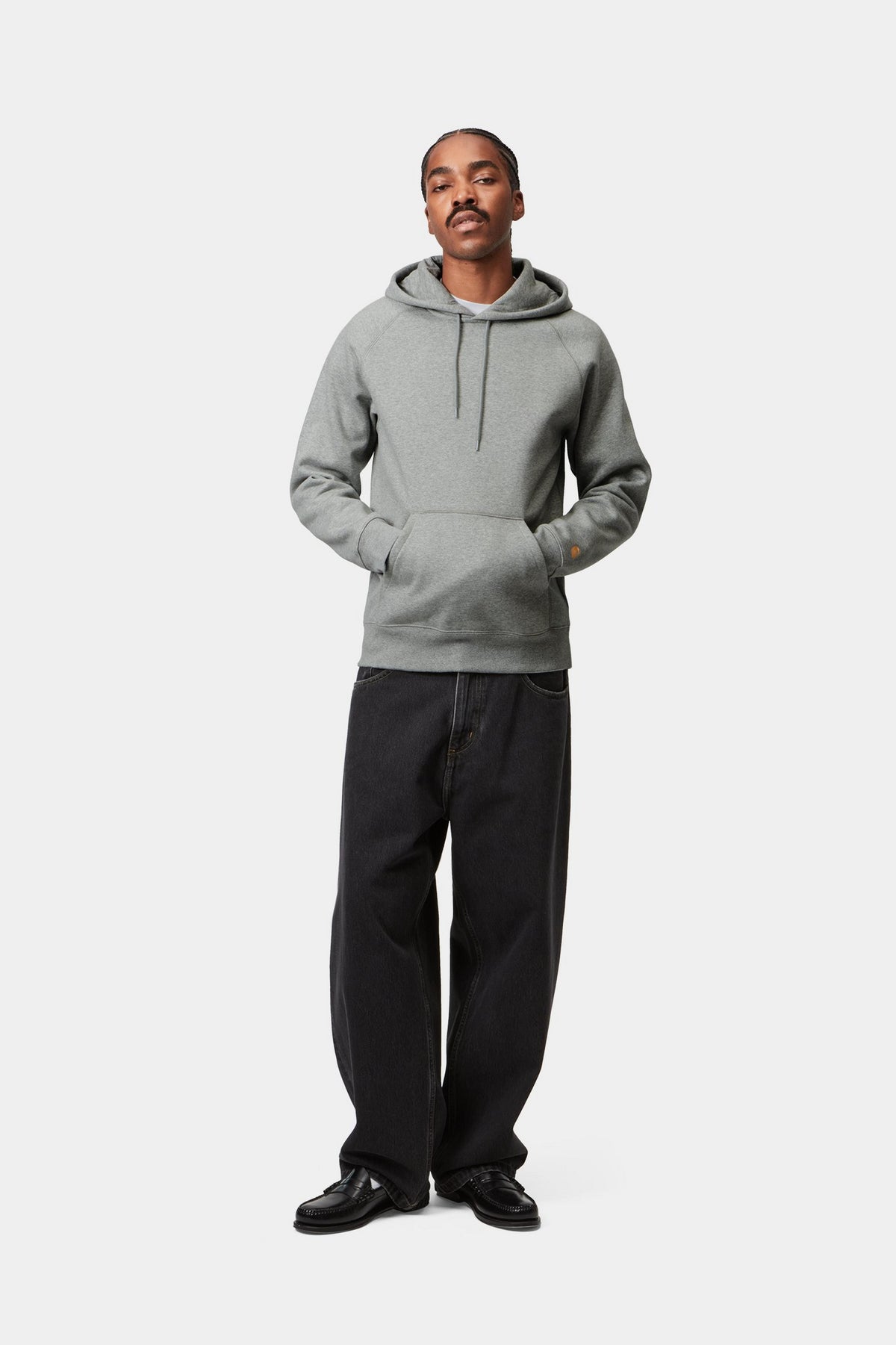 Hooded Chase Sweat - Grey Heather / Gold