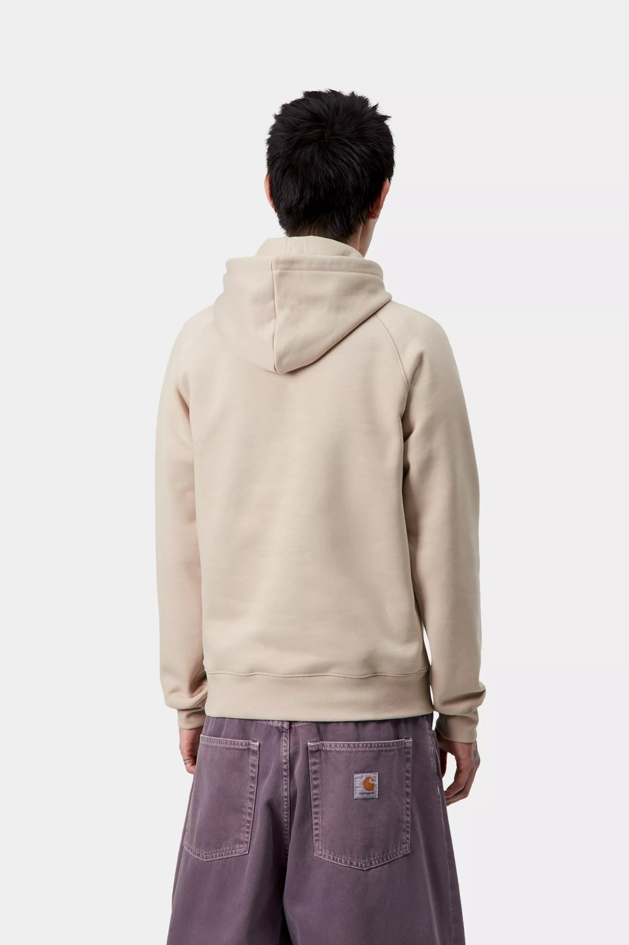 HOODED CHASE SWEAT - Fleur De Sel / Gold