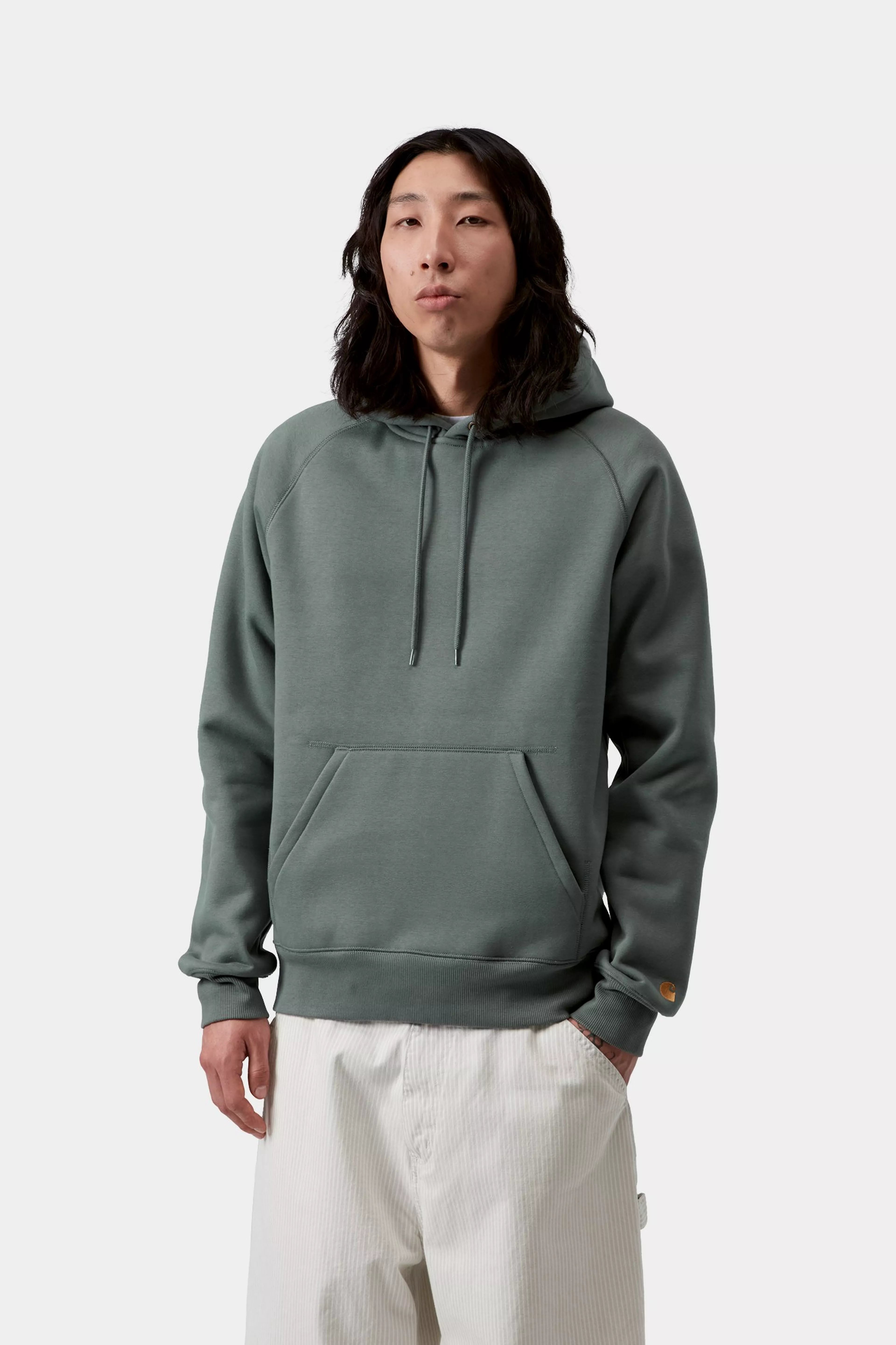Hooded Chase Sweat - Velvet Green / Gold