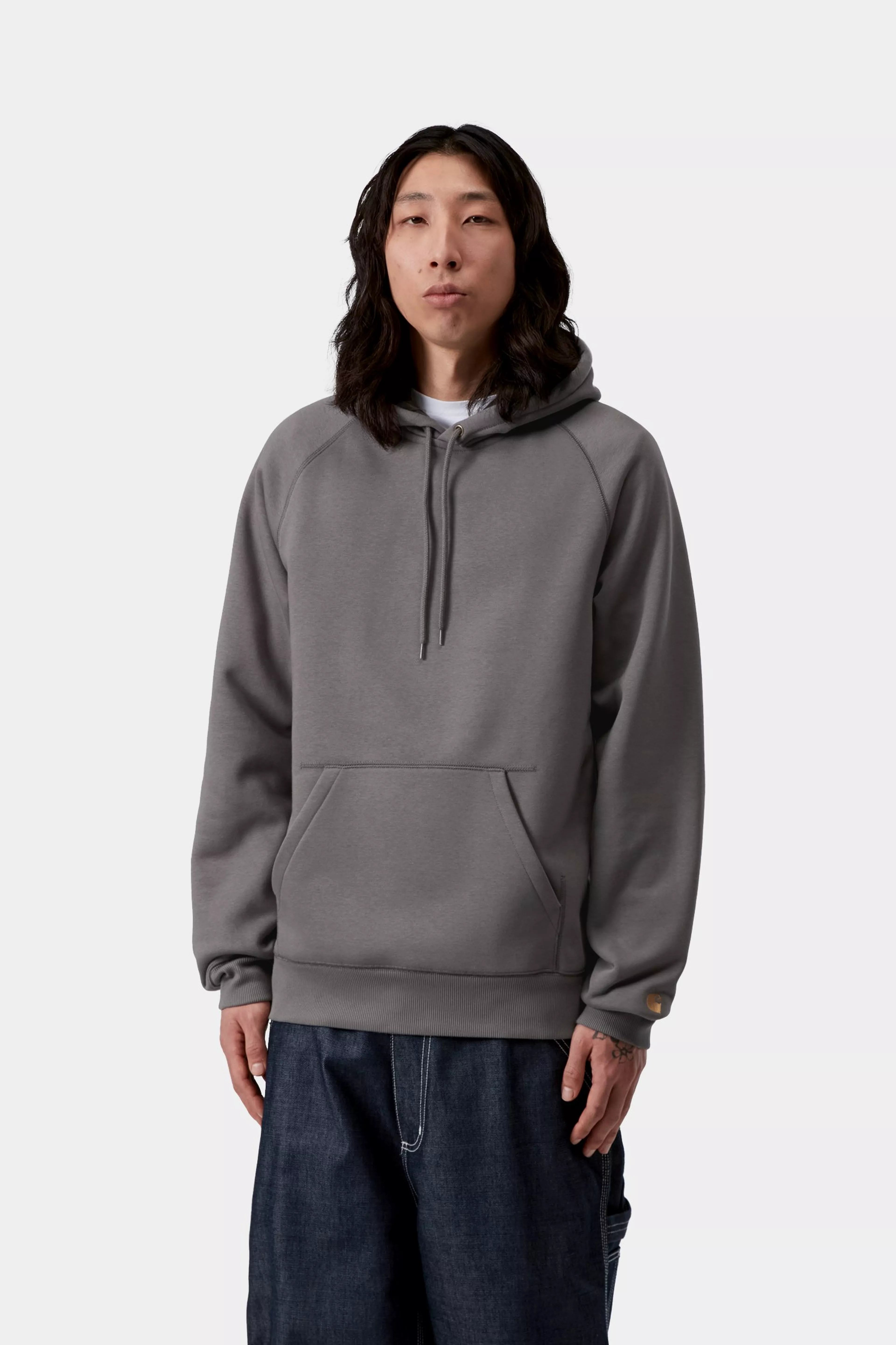Hooded Chase Sweat - Porphyry / Gold 2