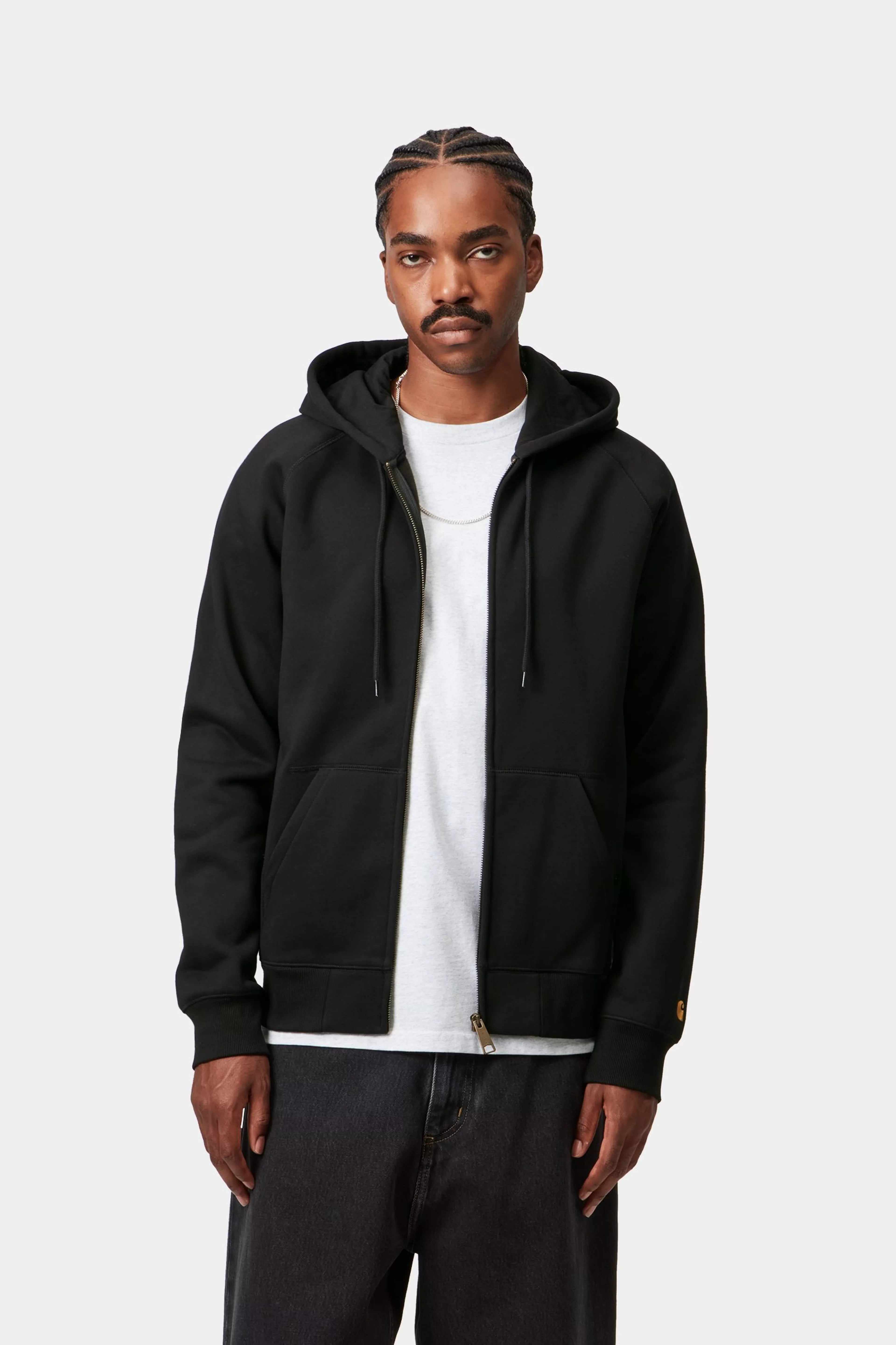 Hooded Chase Jacket - Black / Gold