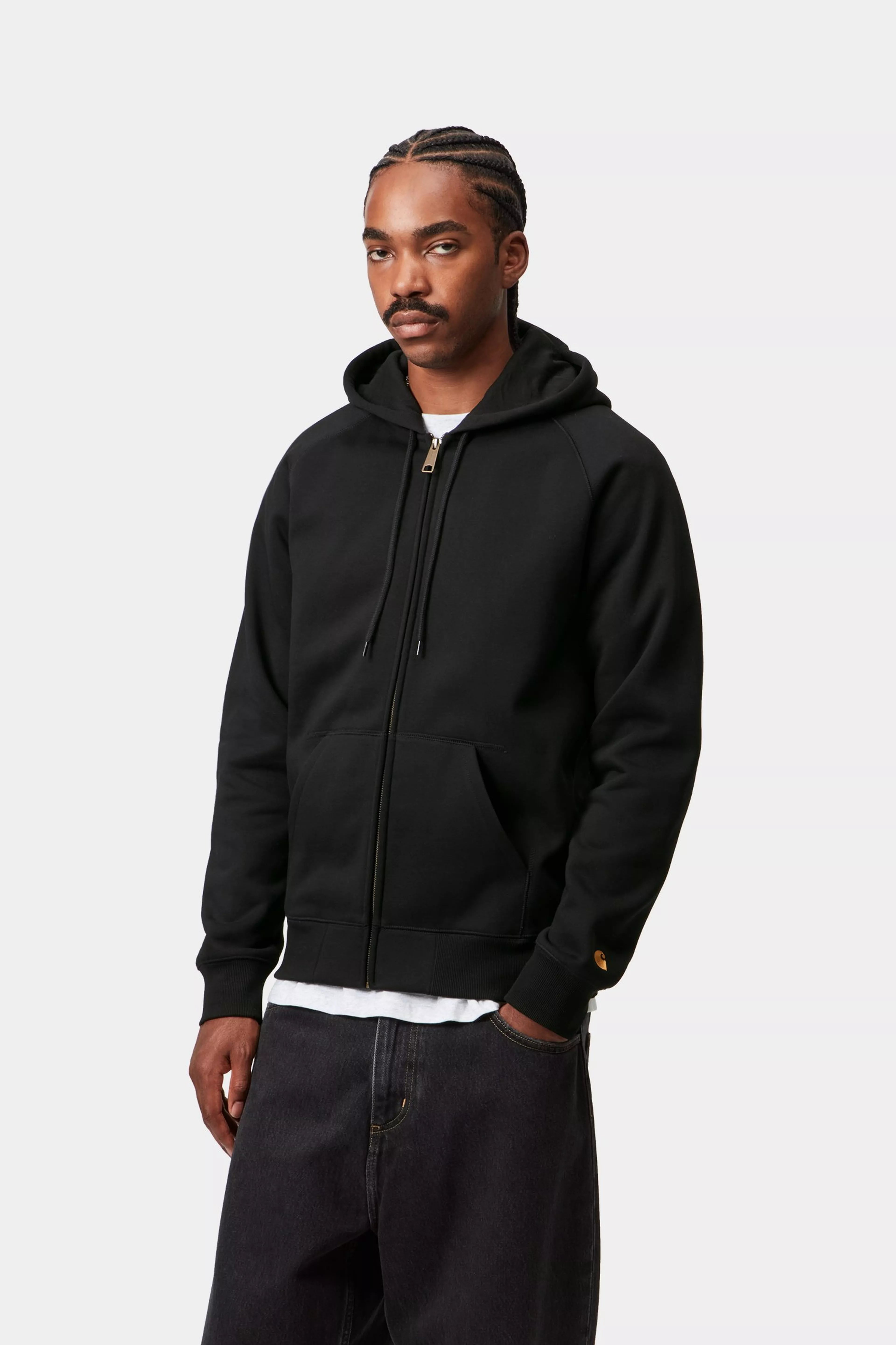 Hooded Chase Jacket - Black / Gold