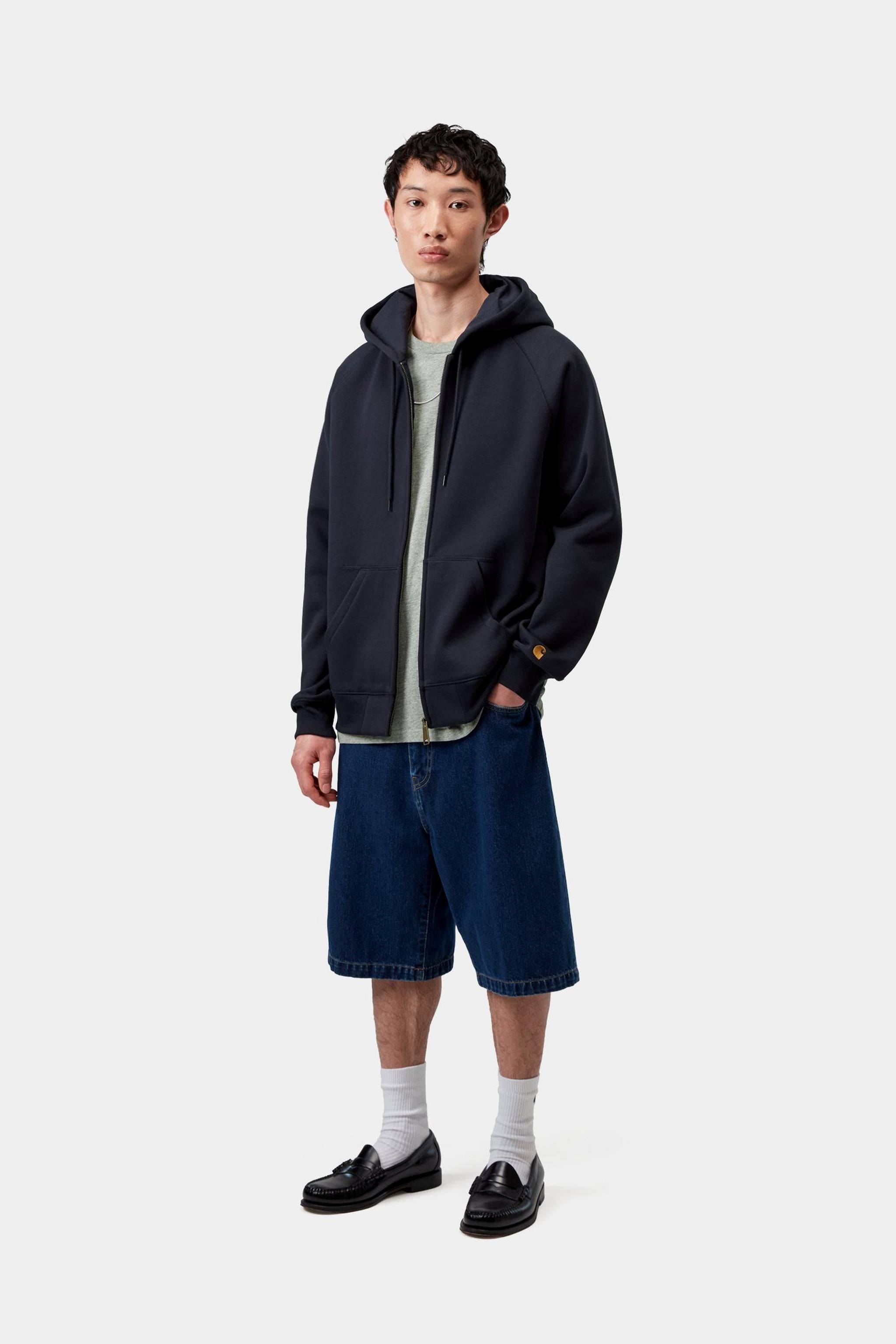 Hooded Chase Jacket - Dark Navy / Gold 5