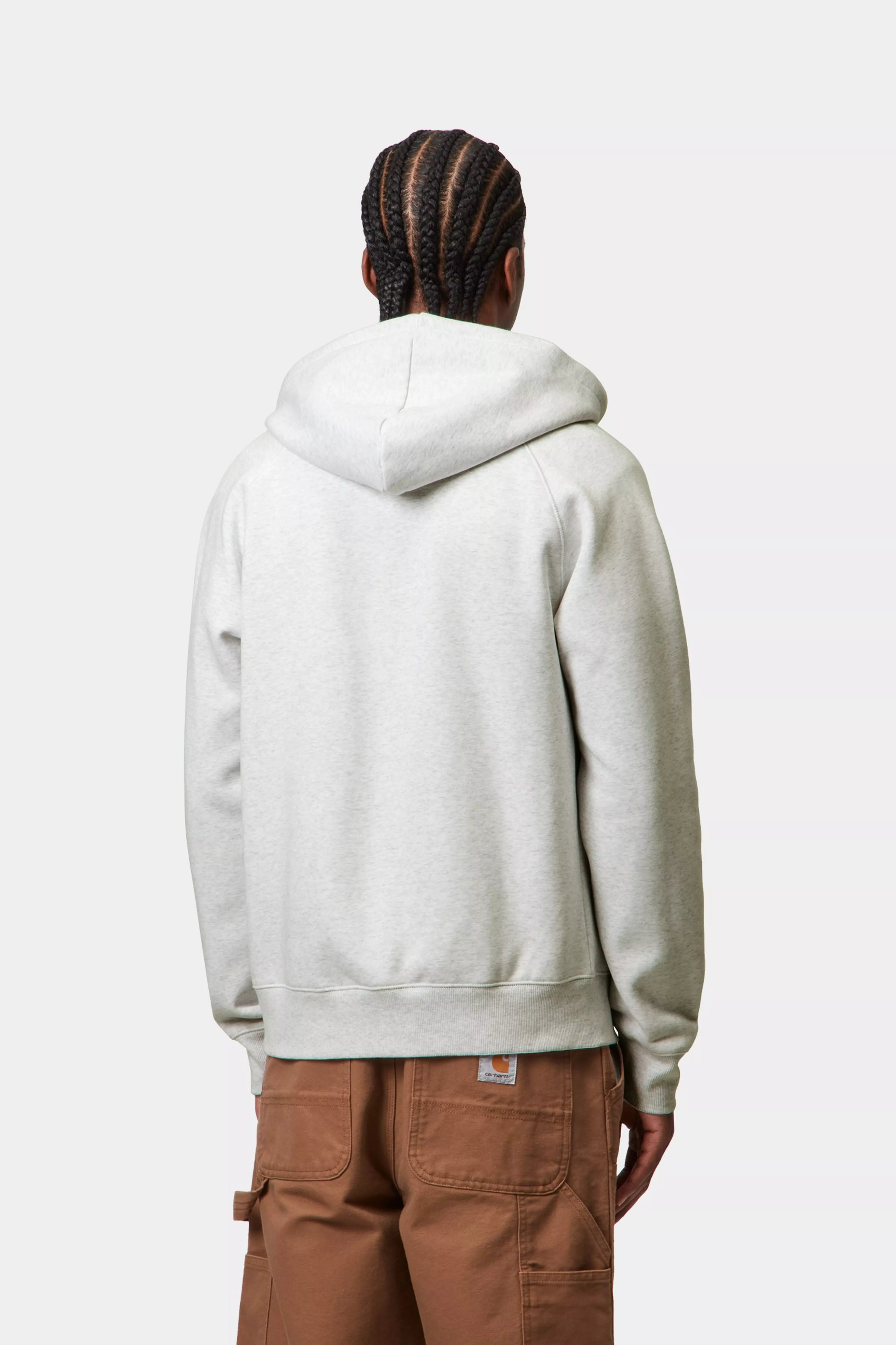 Hooded Chase Jacket - Ash Heather / Gold 3