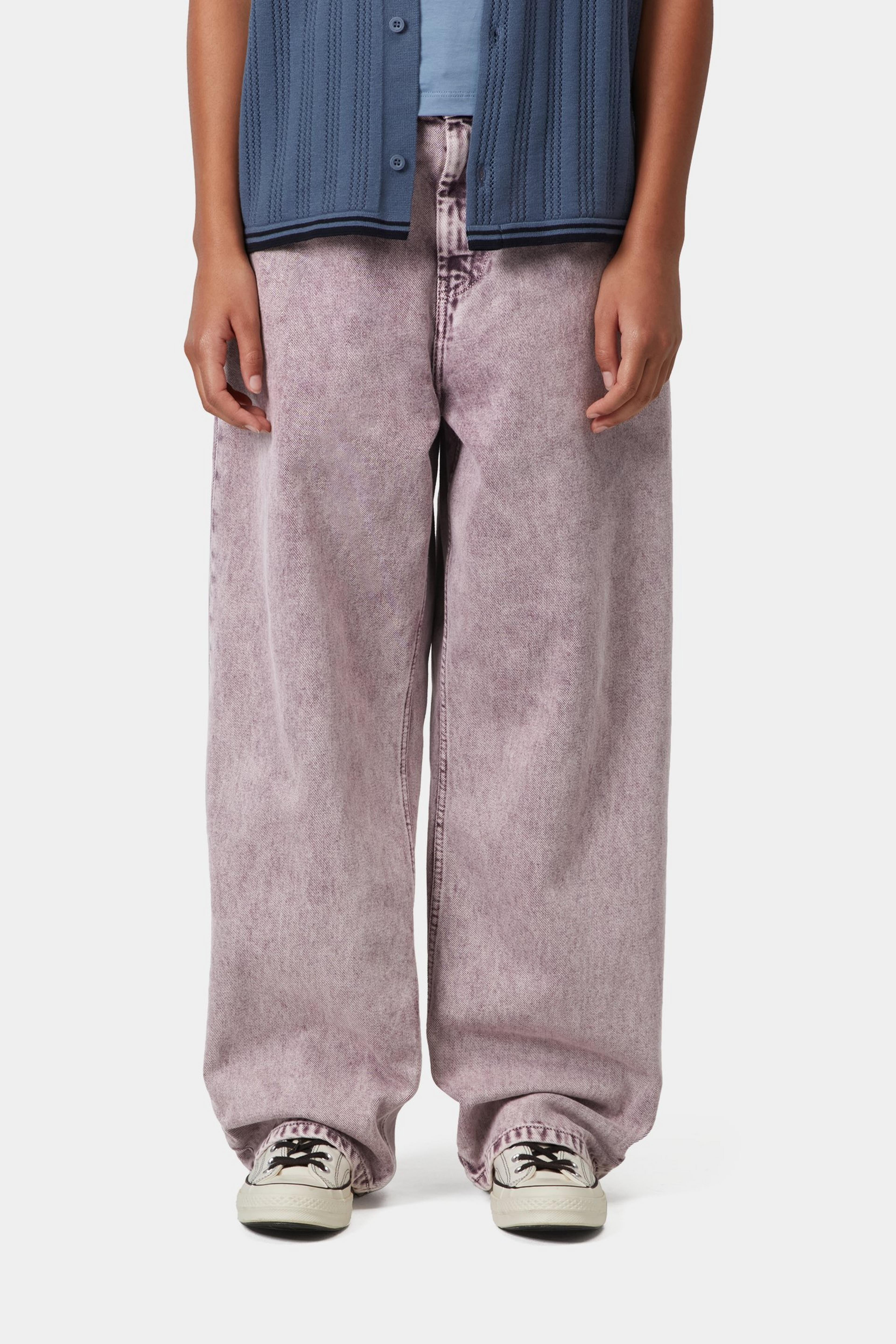 W' Brandon Pant - Cozy Purple (chalk wash) 2