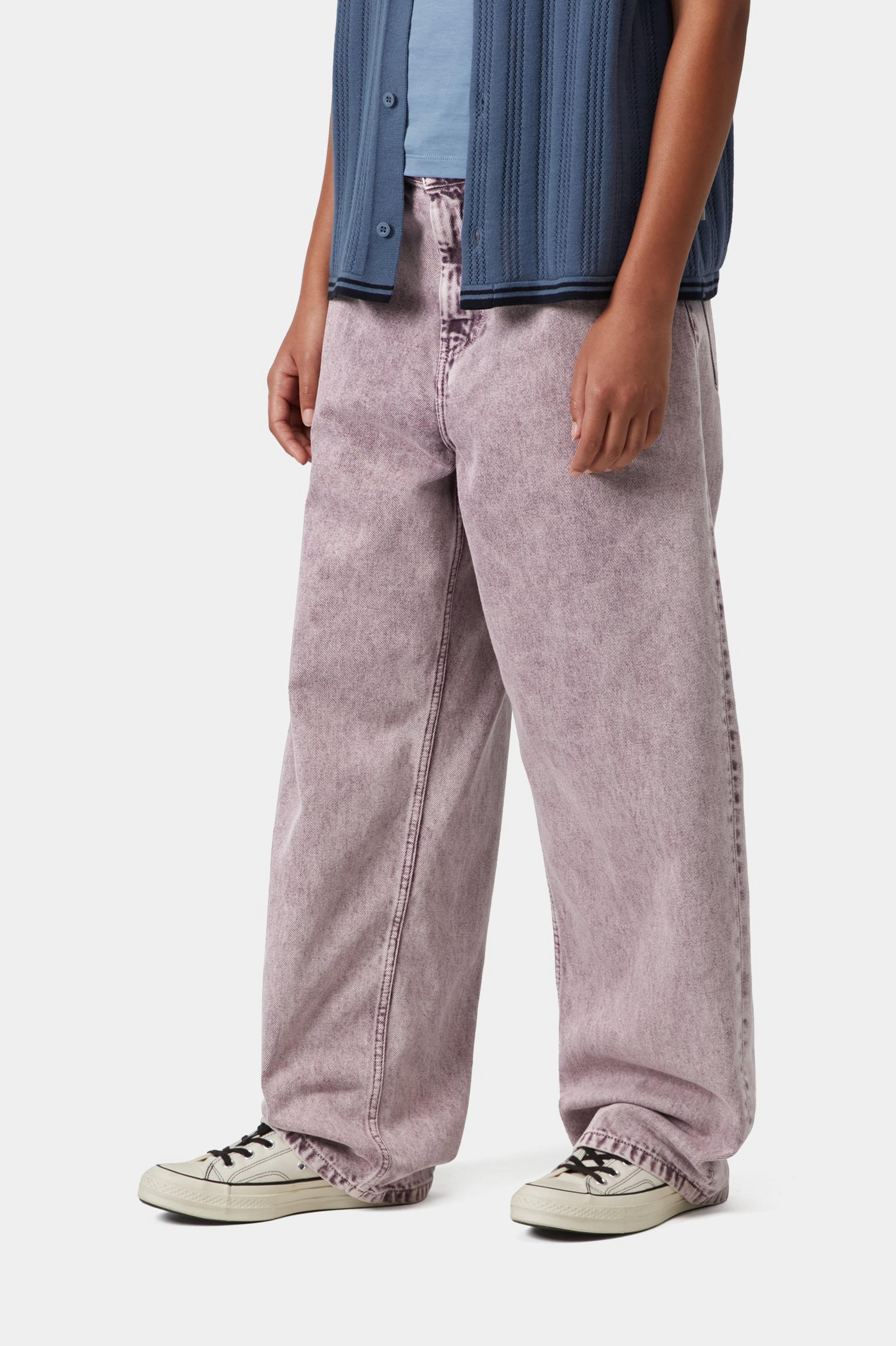 W' Brandon Pant - Cozy Purple (chalk wash)
