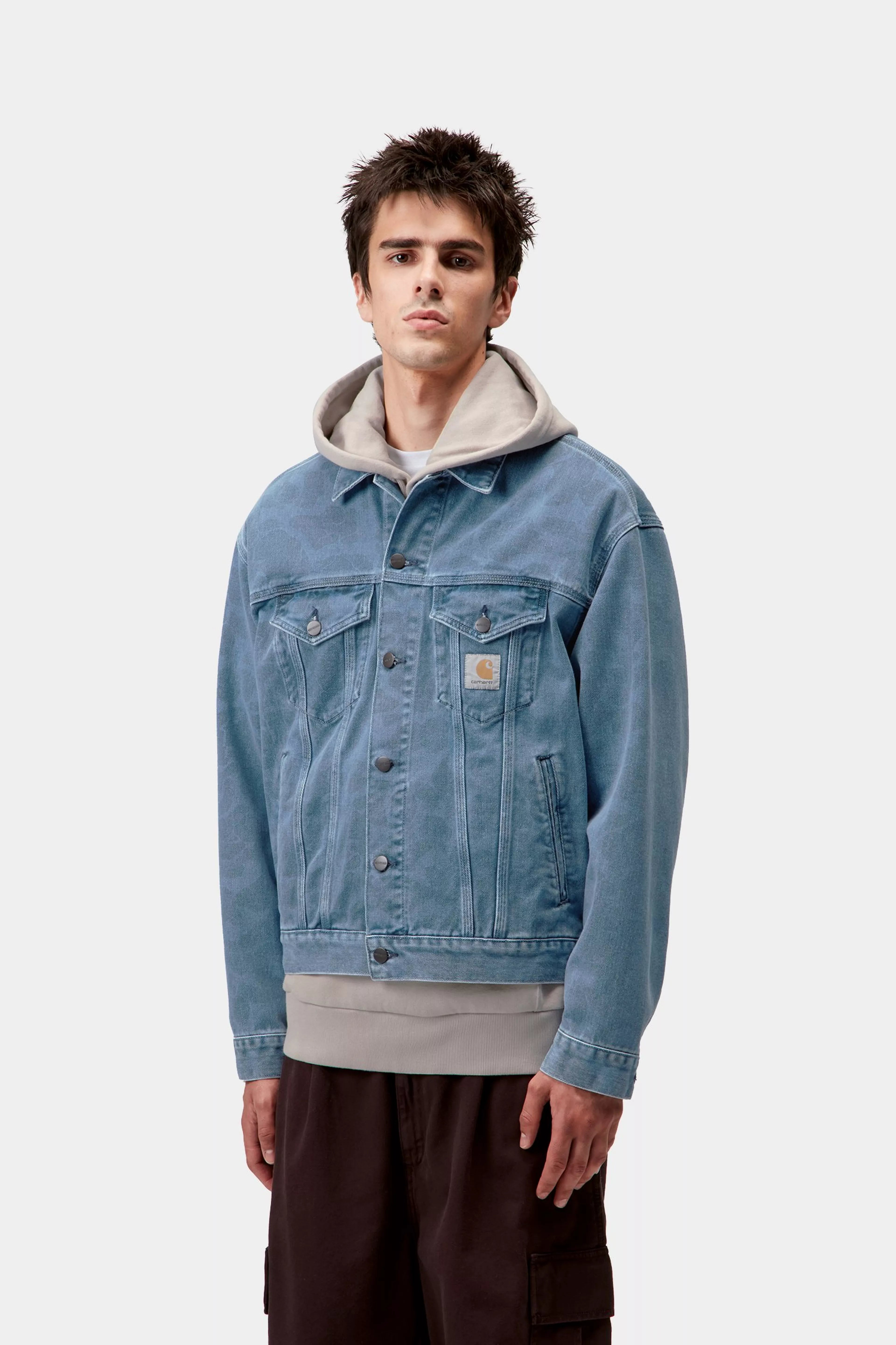 DUCK HELSTON JACKET  - Camo Duck, Blue (bleached)