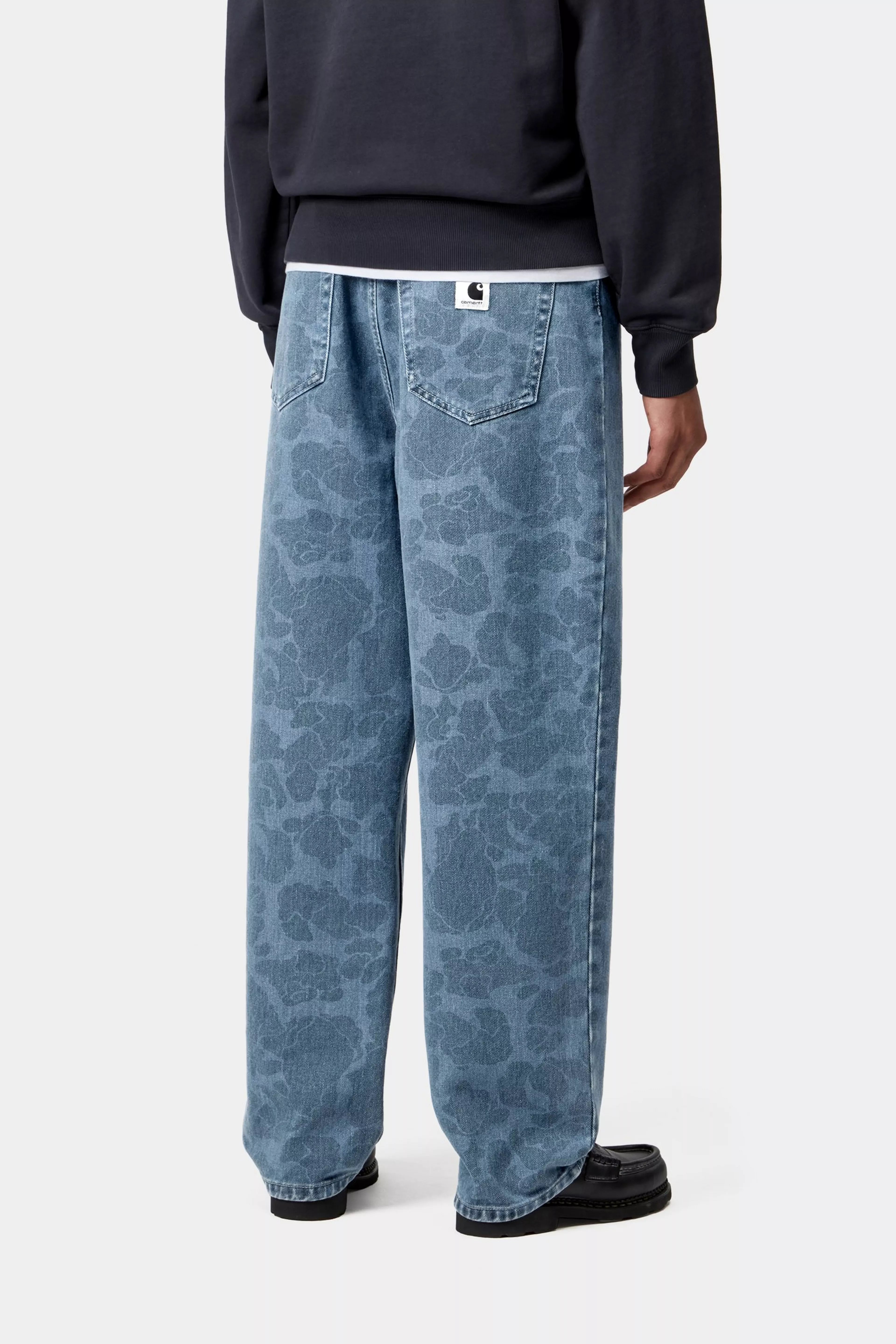 W' DUCK ORELL PANT  - Camo Duck, Blue (bleached)