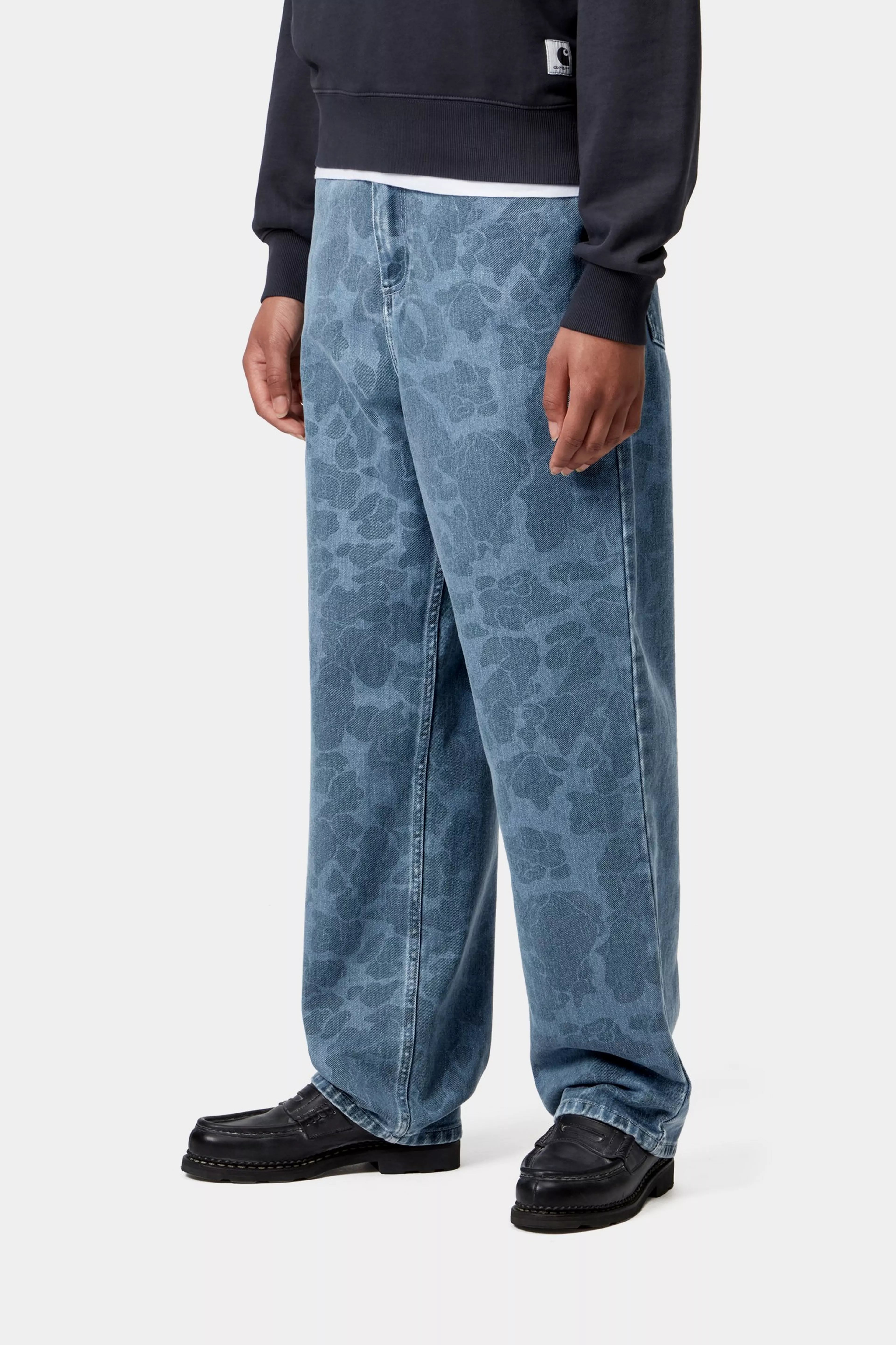 W' DUCK ORELL PANT  - Camo Duck, Blue (bleached)