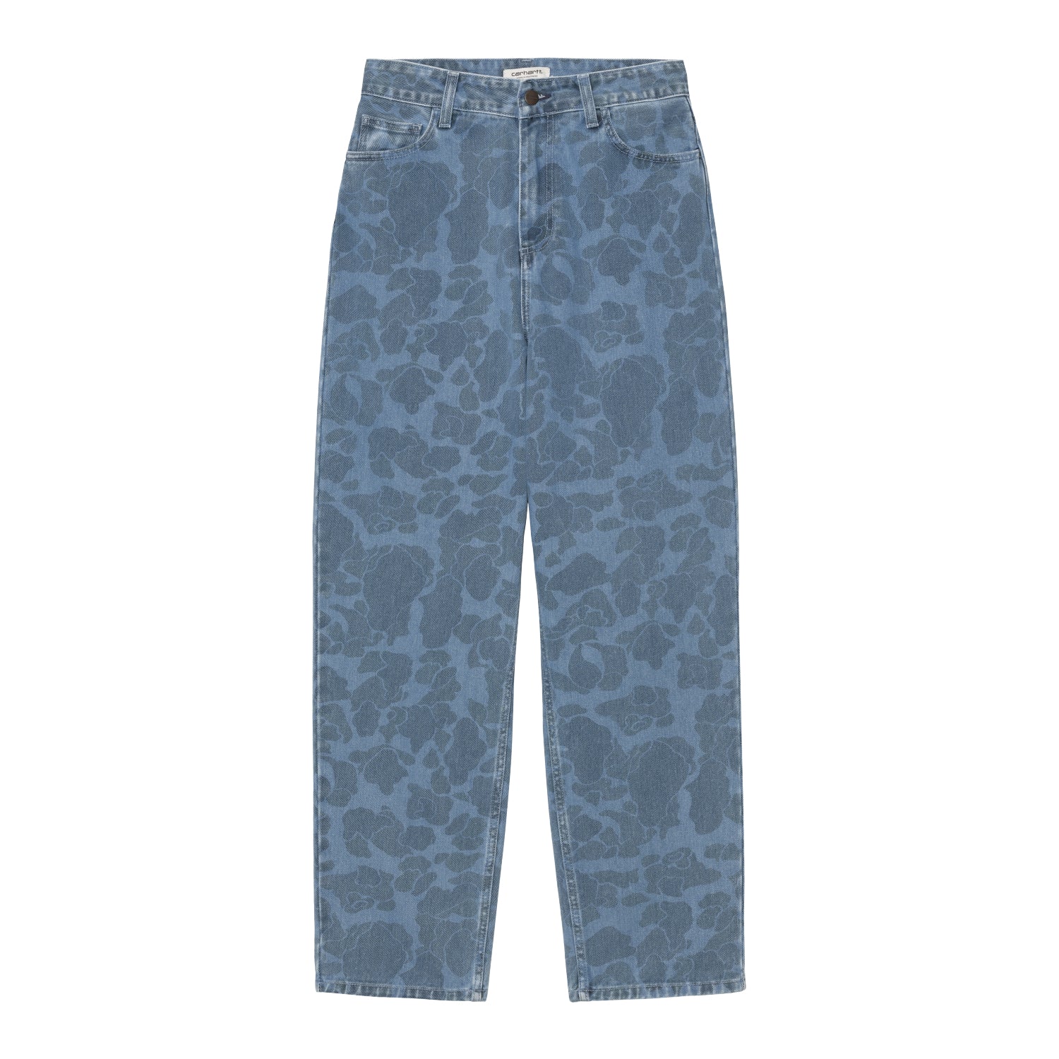 W' DUCK ORELL PANT  - Camo Duck, Blue (bleached)
