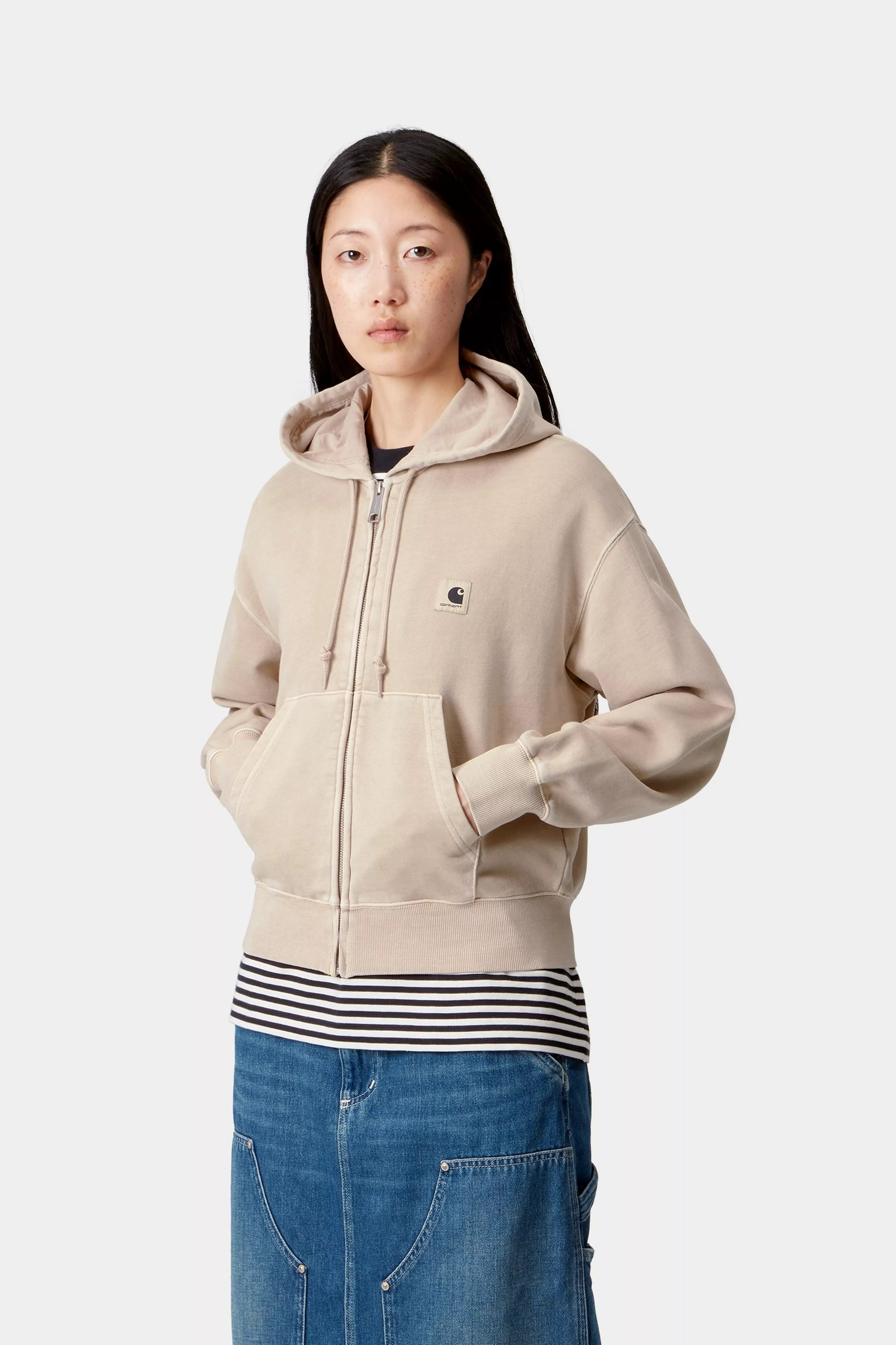 W' HOODED NELSON JACKET - Fleur De Sel (garment dyed)