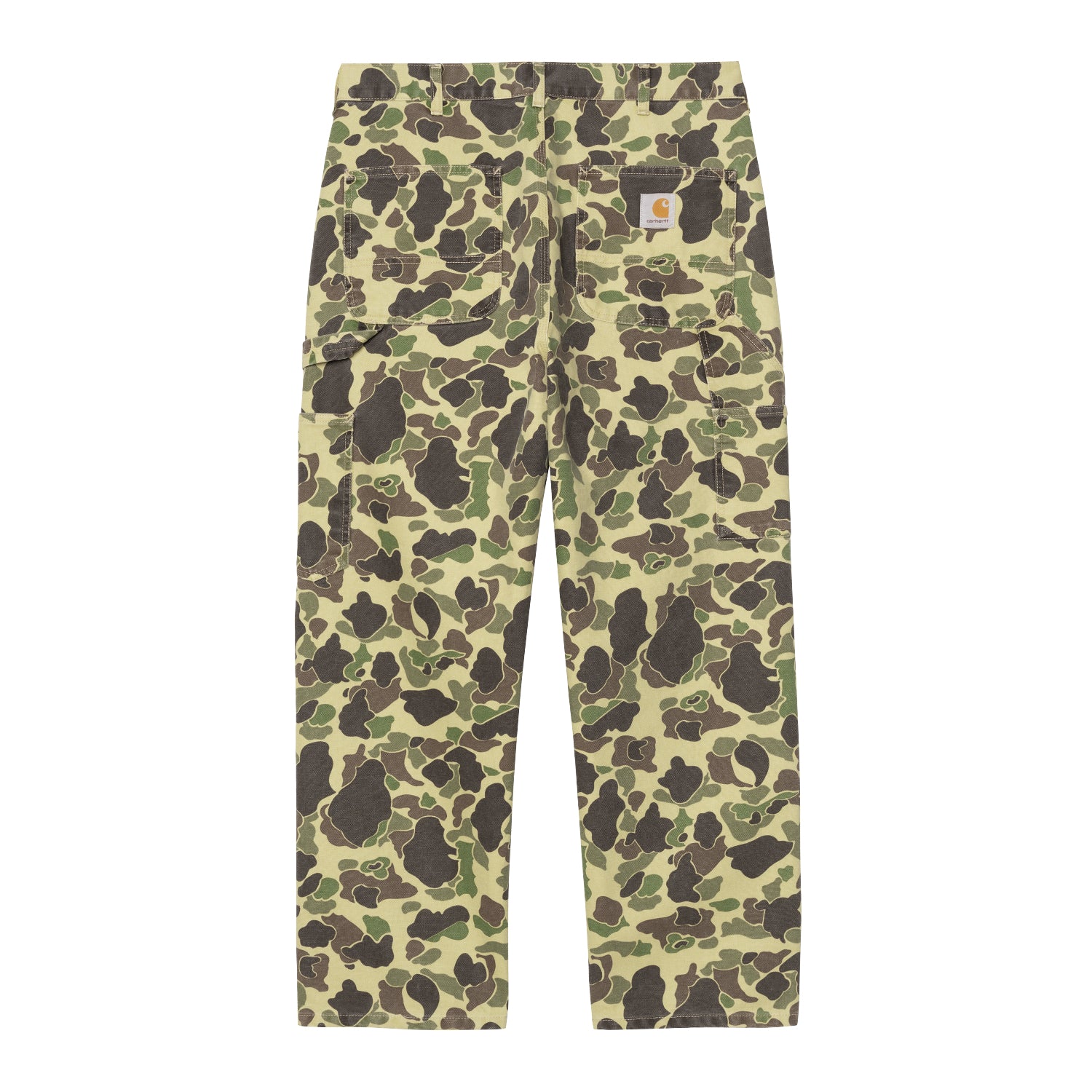 DUCK SINGLE KNEE PANT  - Camo Duck, Green (stone washed)