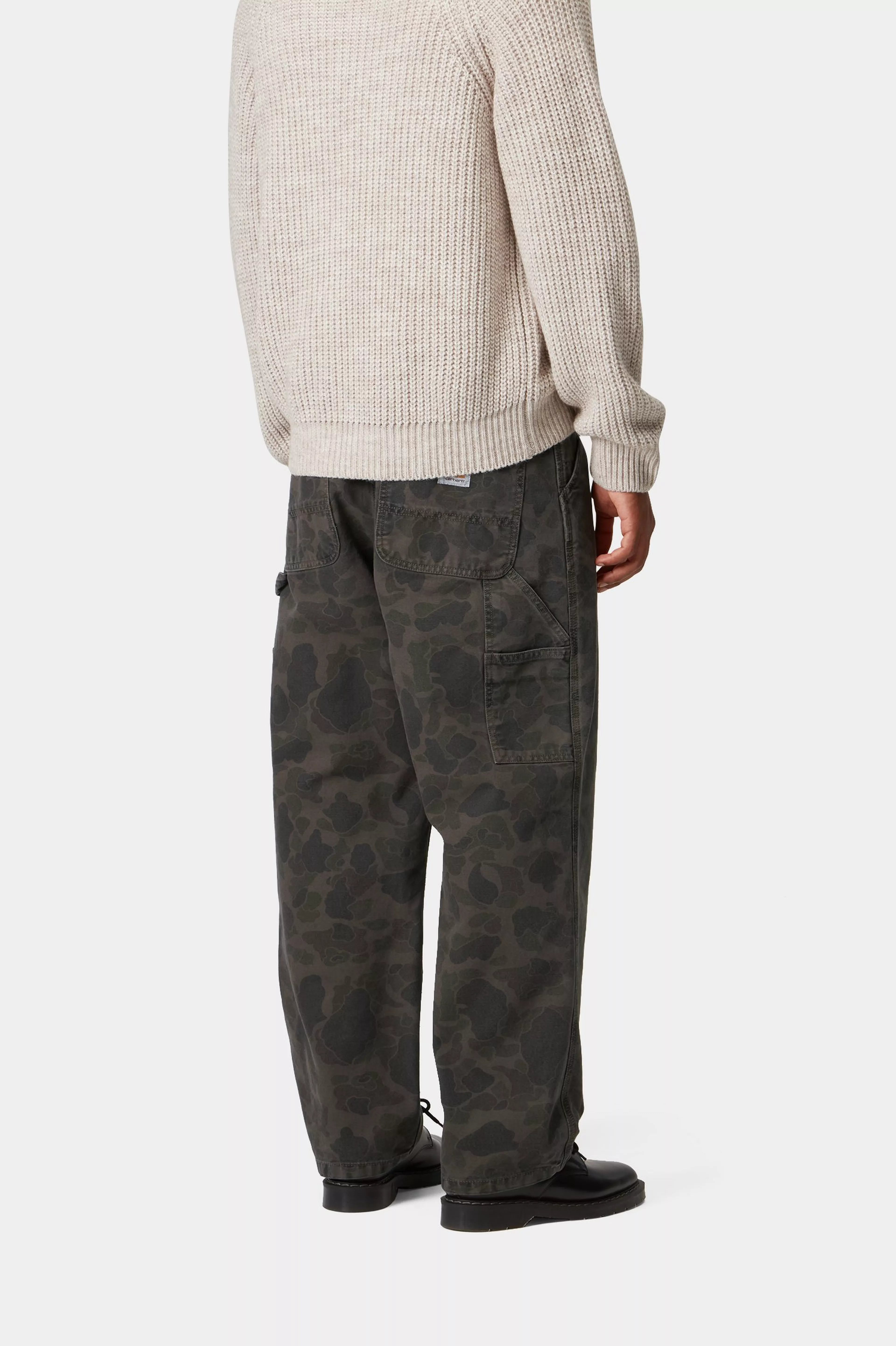 DUCK SINGLE KNEE PANT  - Camo Duck, Green / Porphyry (garment dyed)