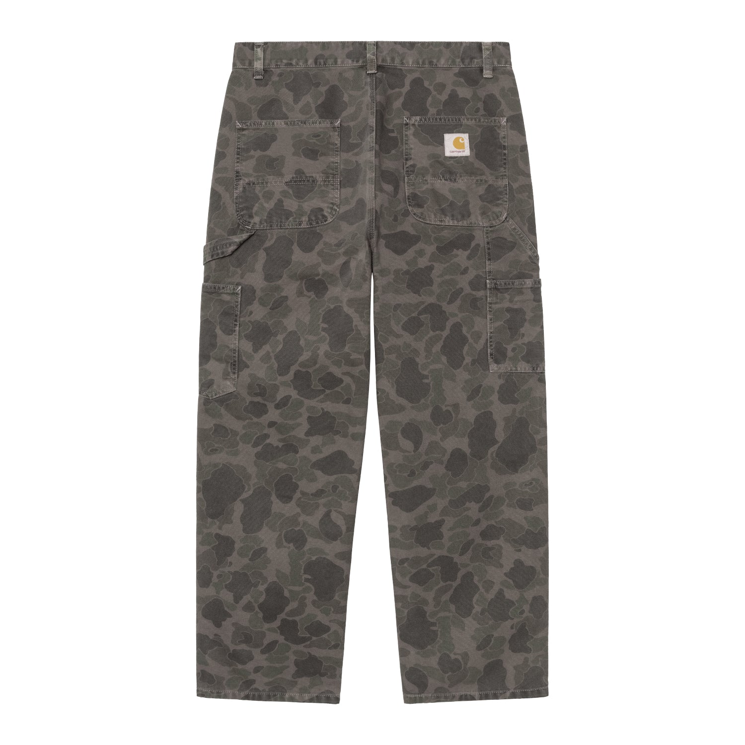 DUCK SINGLE KNEE PANT  - Camo Duck, Green / Porphyry (garment dyed)