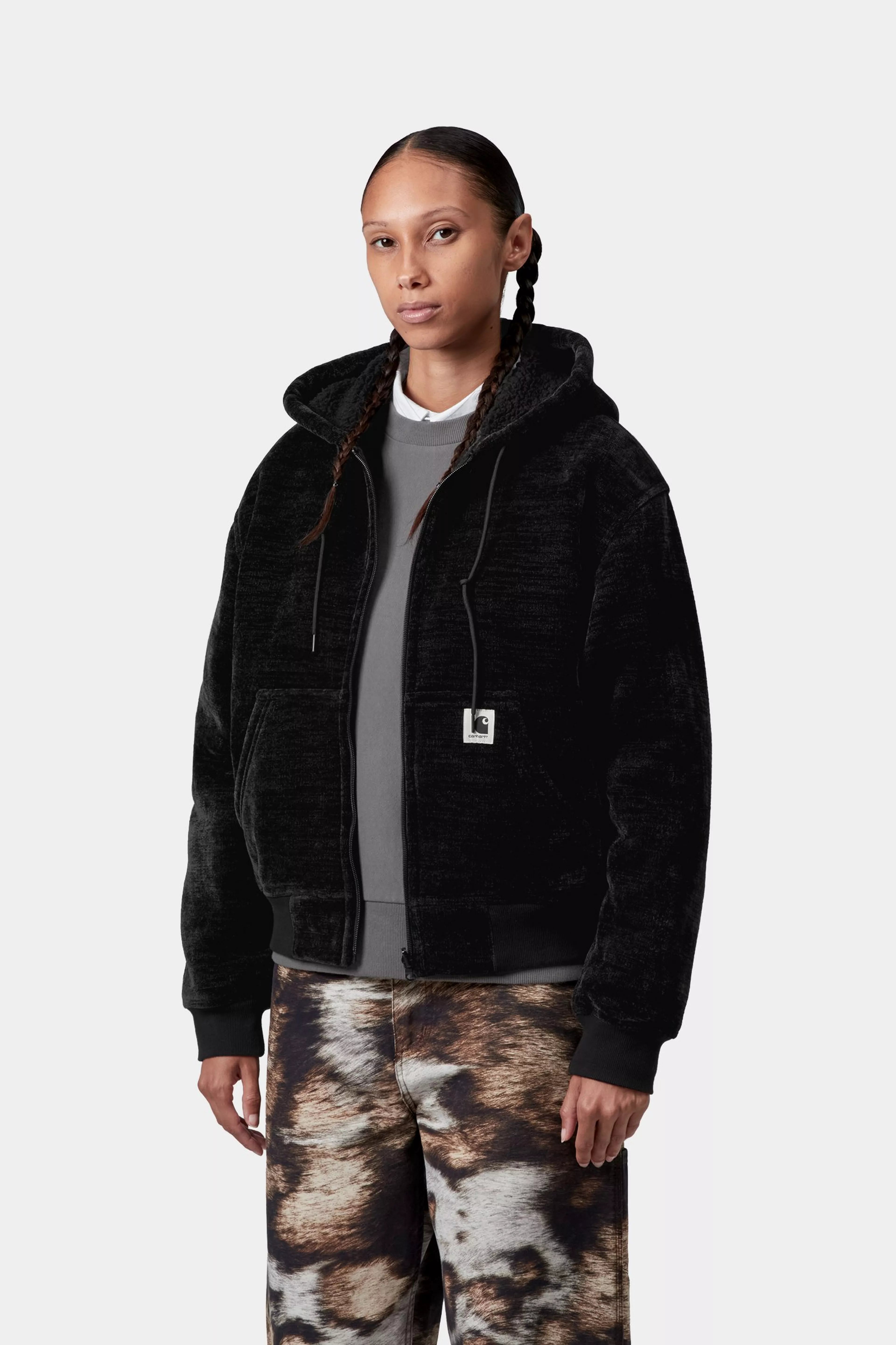 W' OG ACTIVE SWEAT JACKET - Black