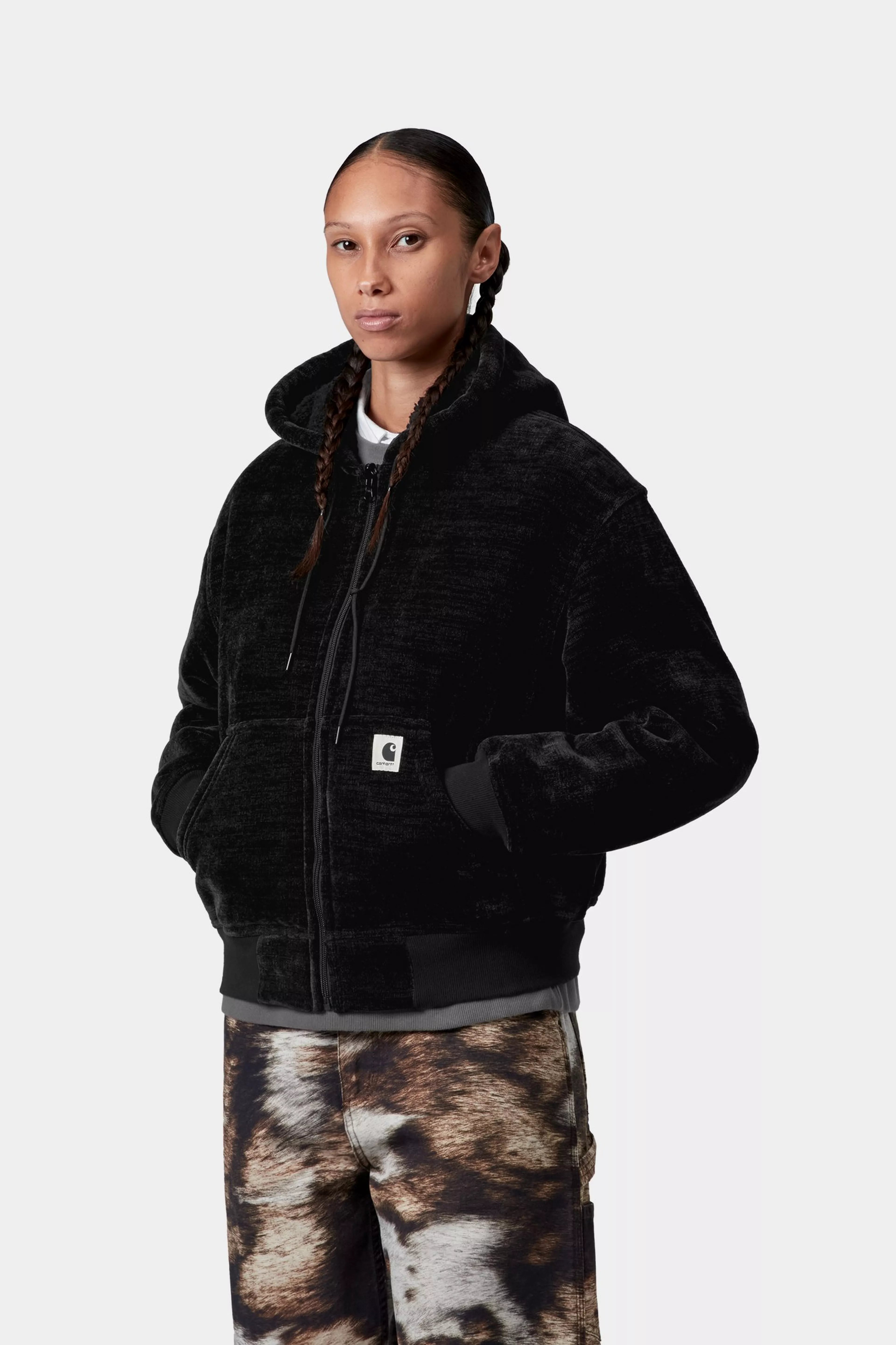 W' OG ACTIVE SWEAT JACKET - Black