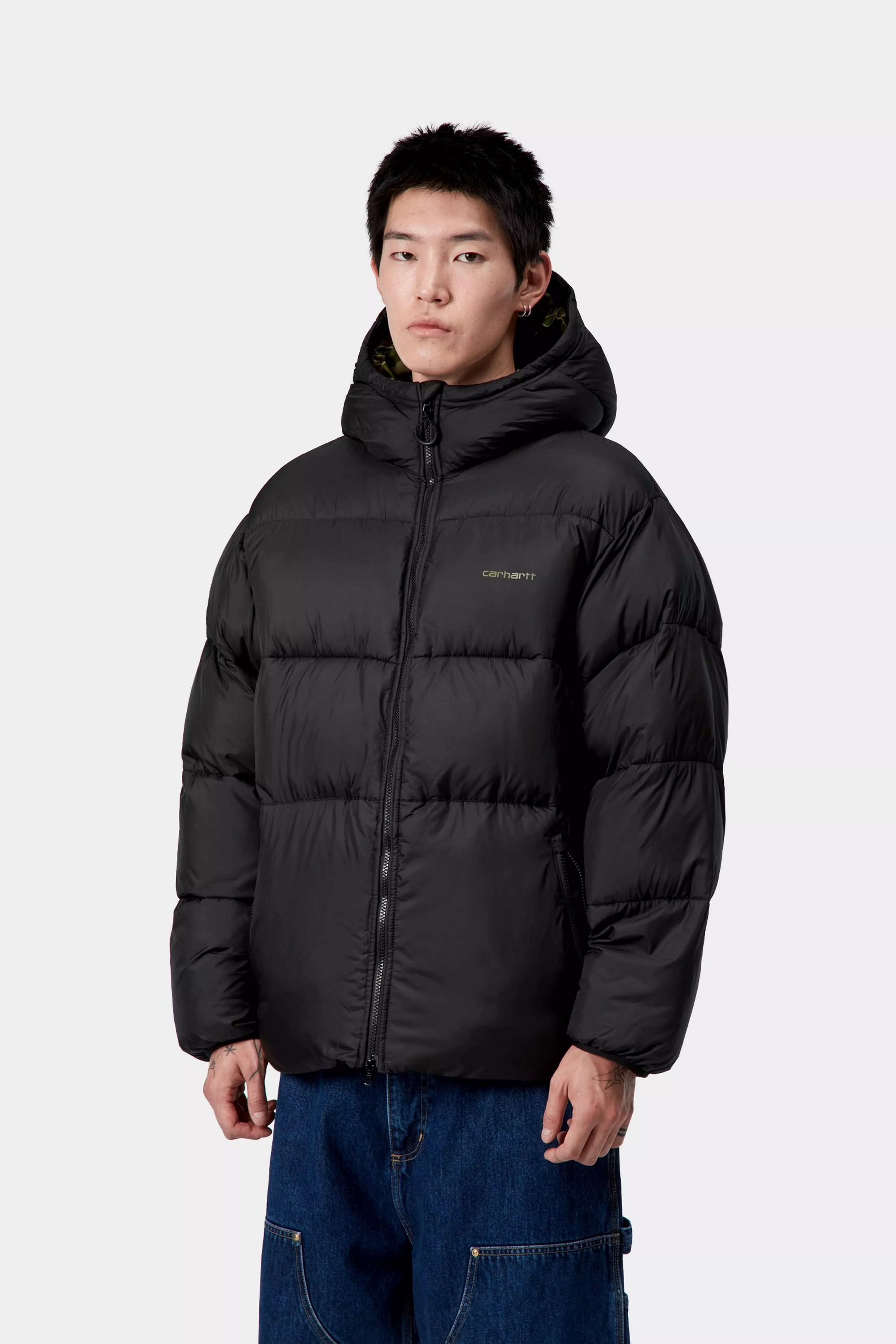 TORONTO JACKET  - Black / Camo Duck Green