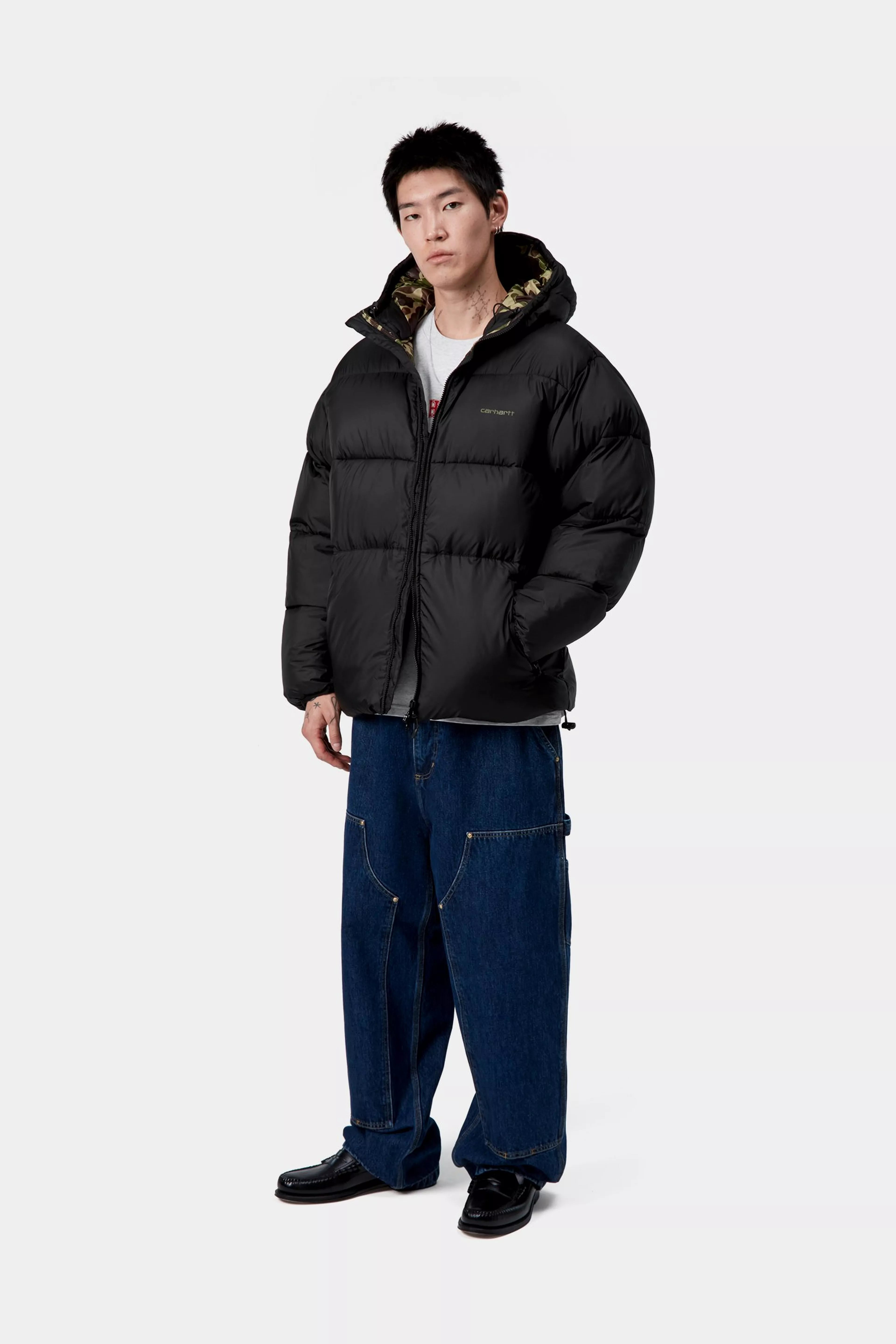 TORONTO JACKET - Black / Camo Duck Green 6