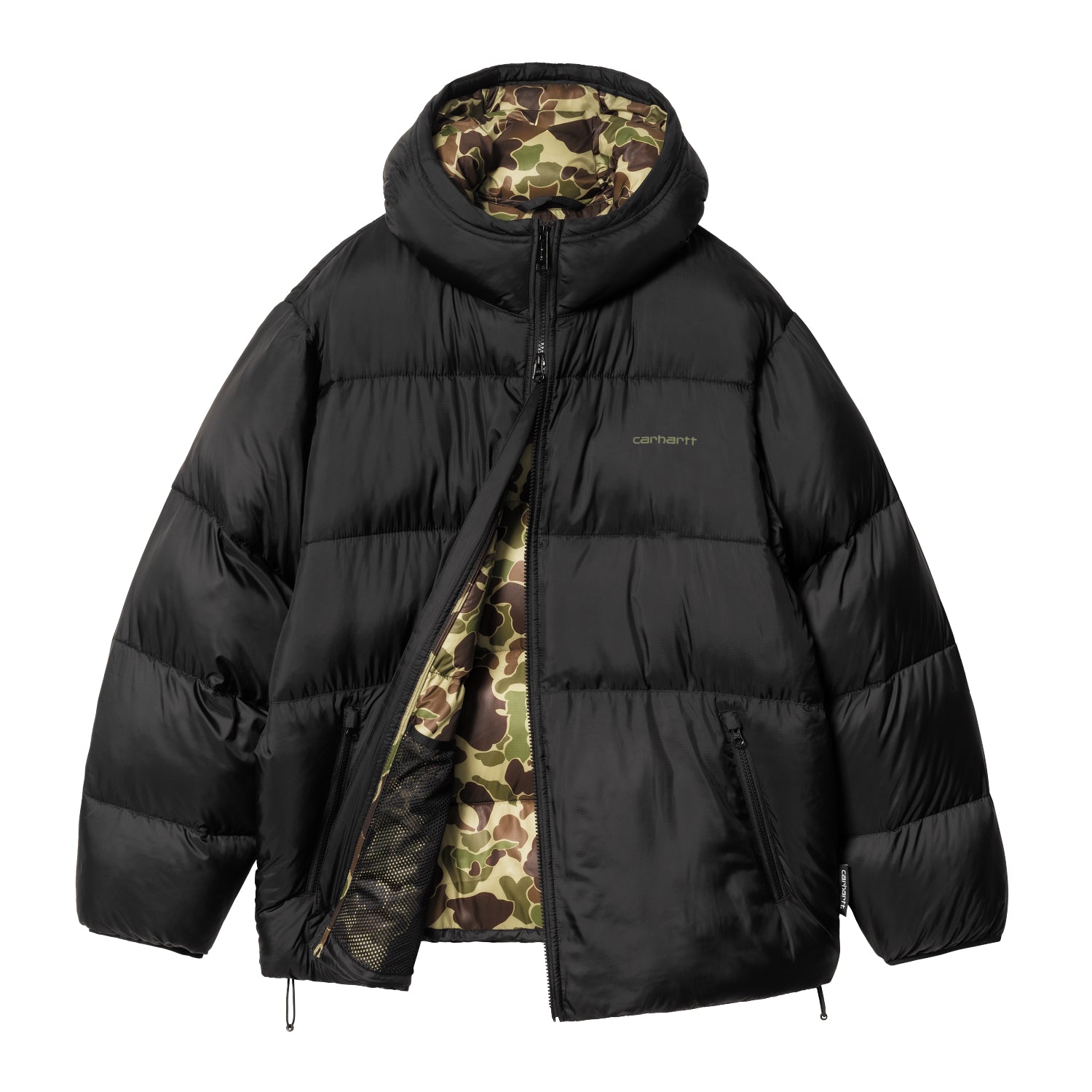 TORONTO JACKET  - Black / Camo Duck Green