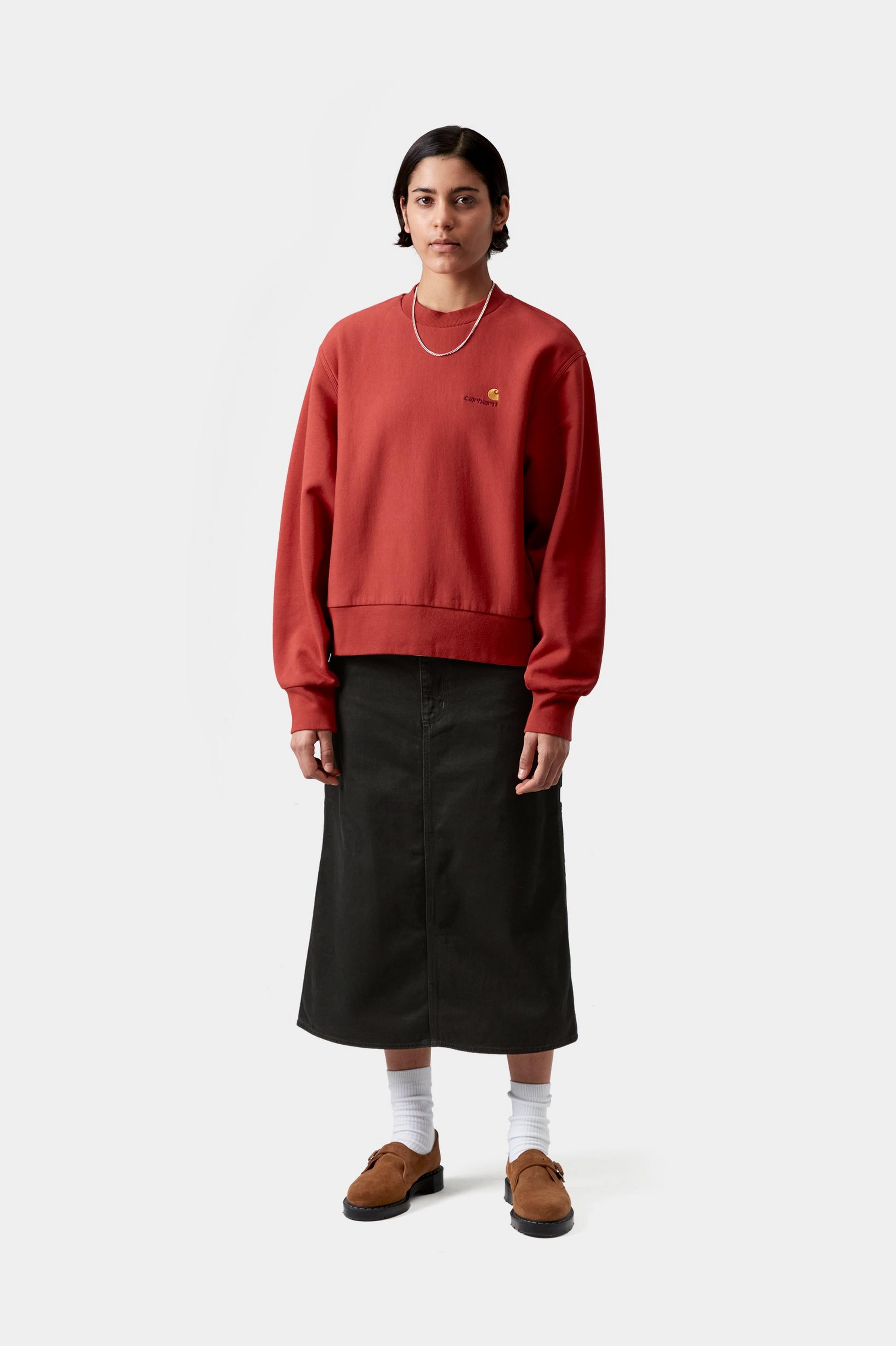 W' Single Knee Skirt - Black (stone washed)