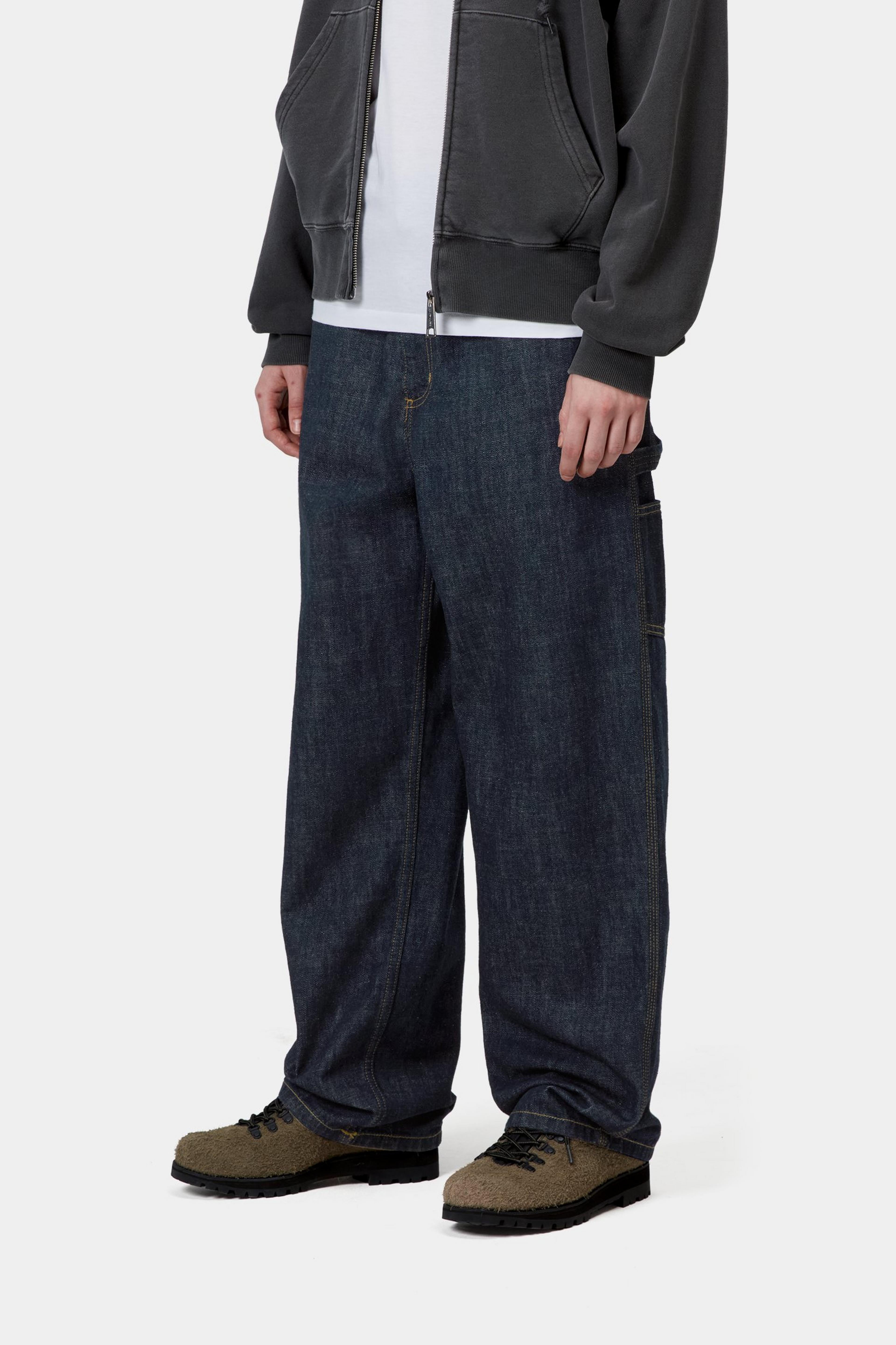 W' Brandon Single Knee Pant - Blue, rinsed