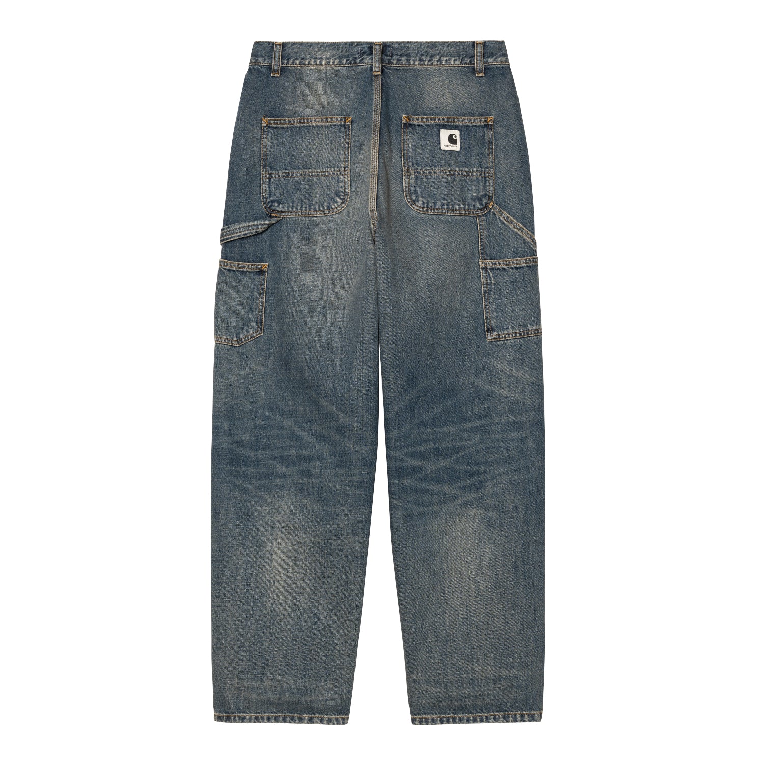 W' Brandon Single Knee Pant - Blue, worn used wash