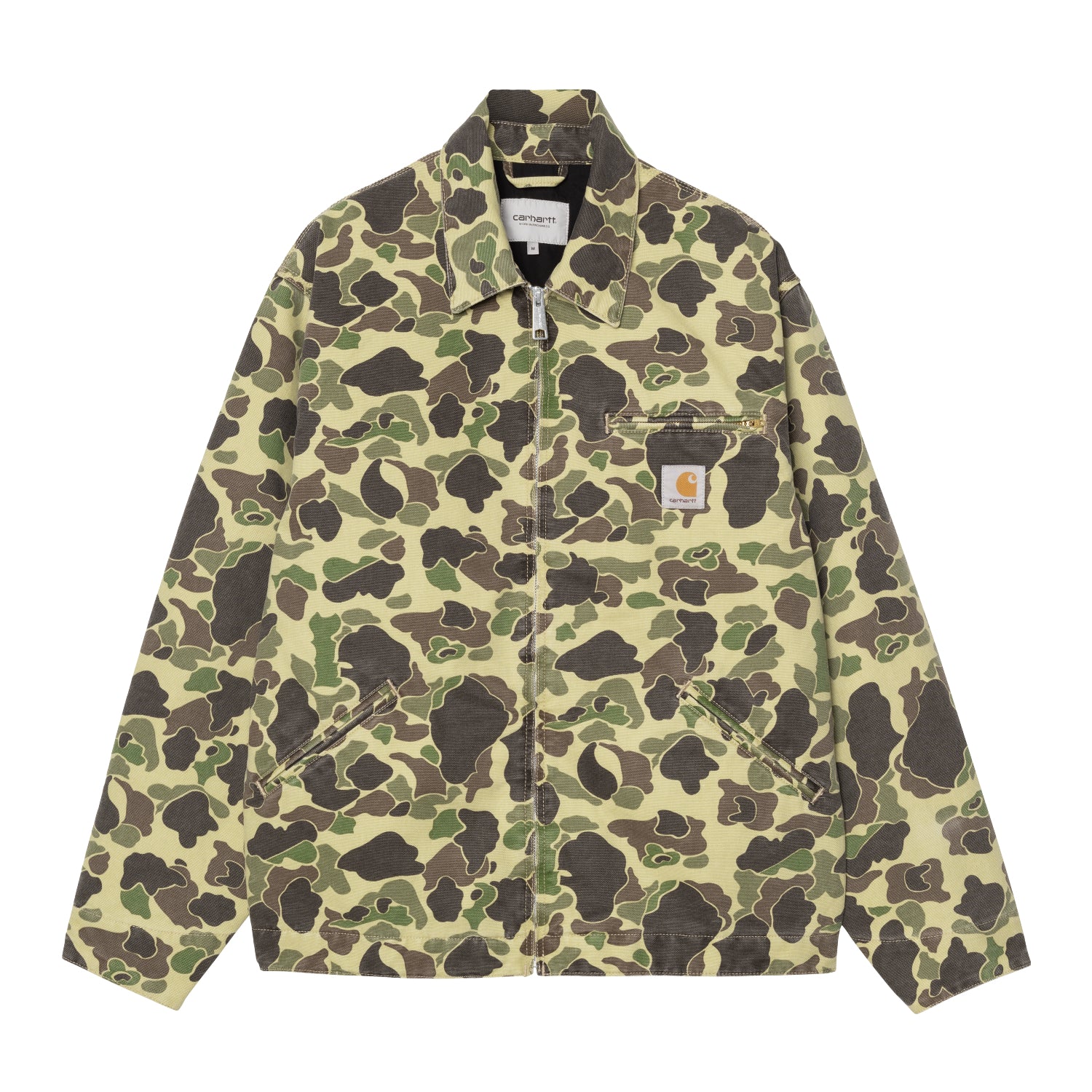 DUCK DETROIT JACKET  - Camo Duck, Green (stone washed)