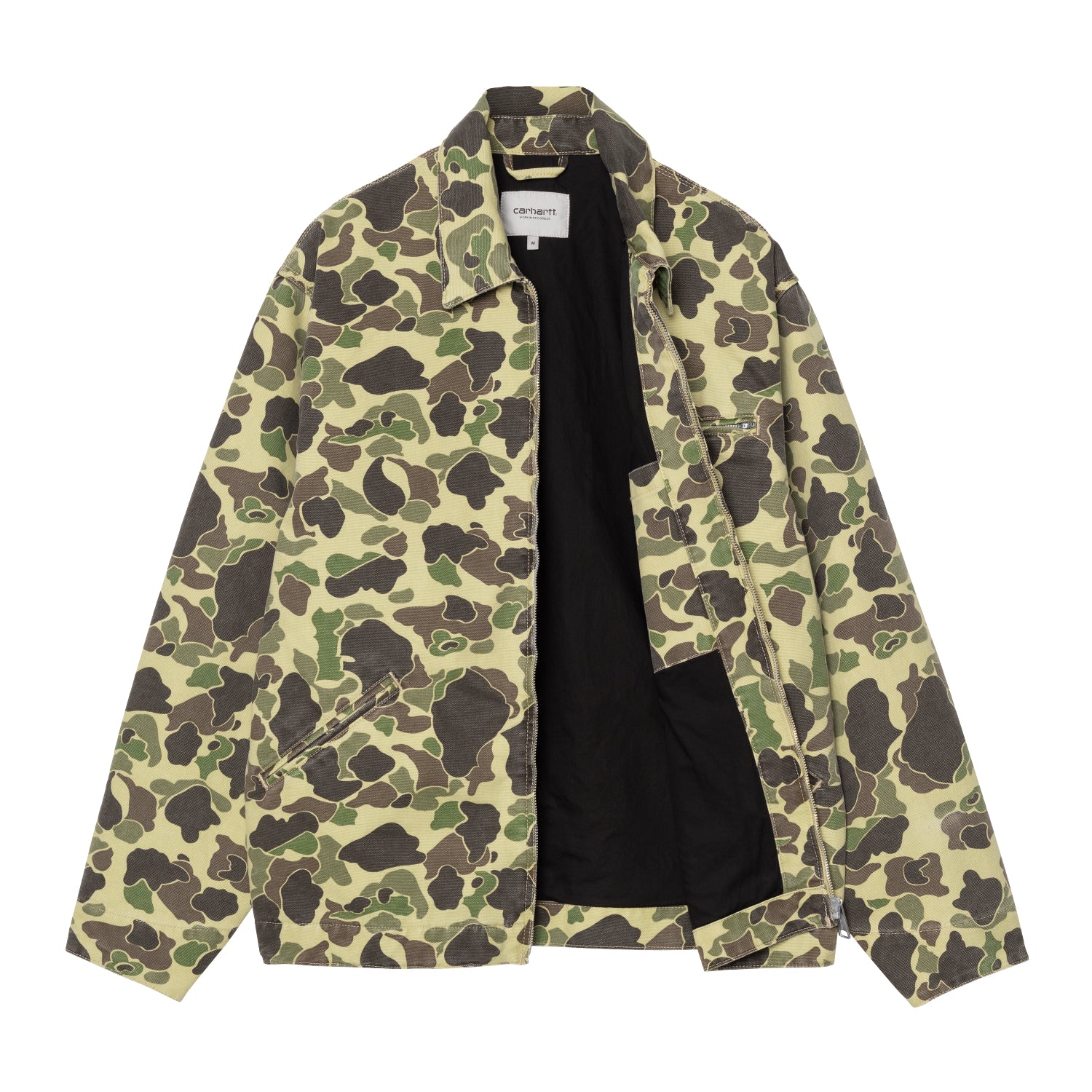 DUCK DETROIT JACKET  - Camo Duck, Green (stone washed)