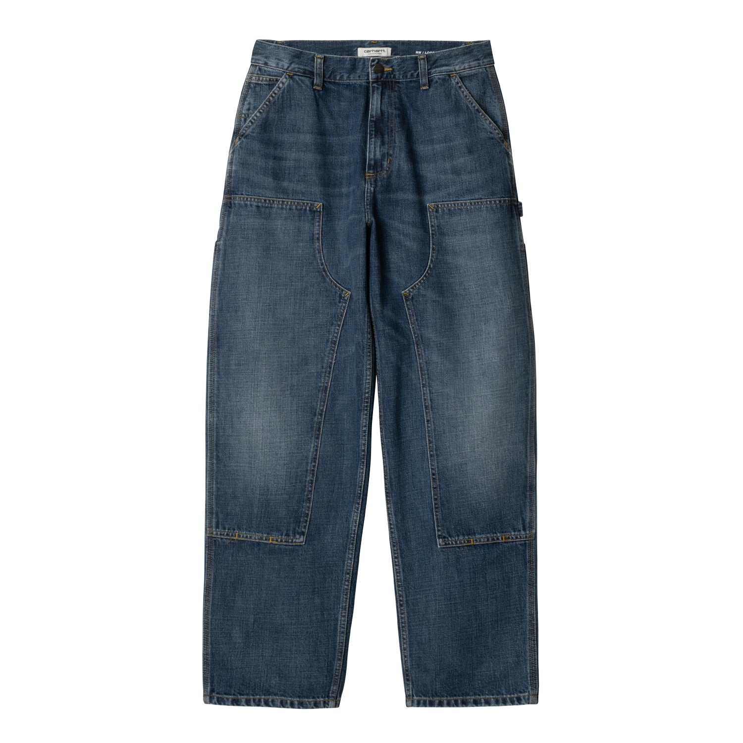 W' Brandon Double Knee Pant - Blue (dark used wash)