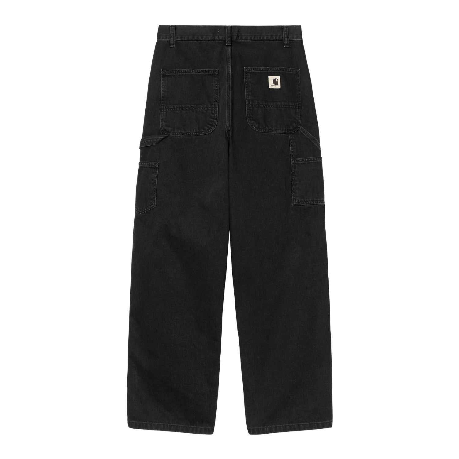 W' Brandon Double Knee Pant - Black (stone washed)