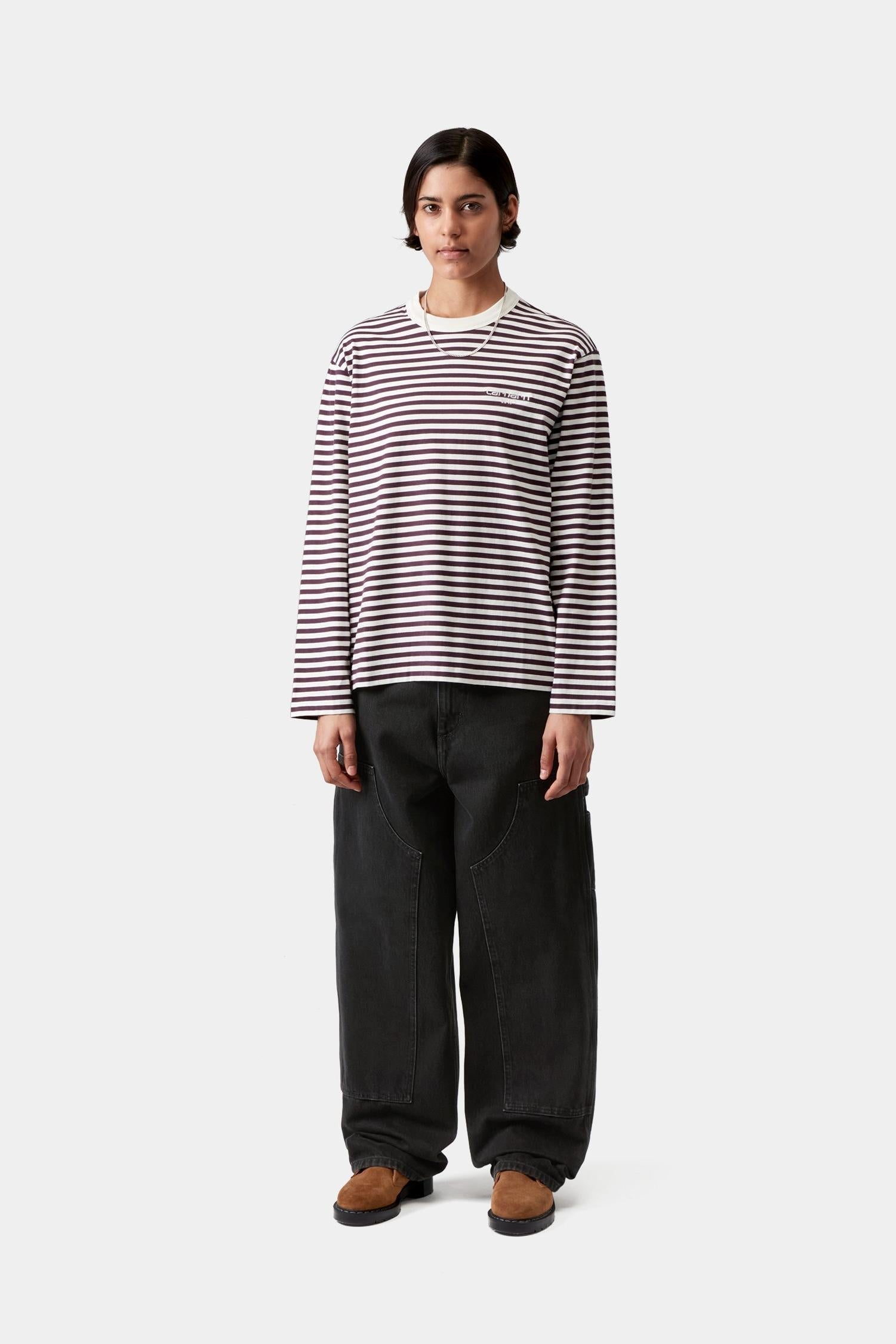 W' Brandon Double Knee Pant - Black (stone washed)