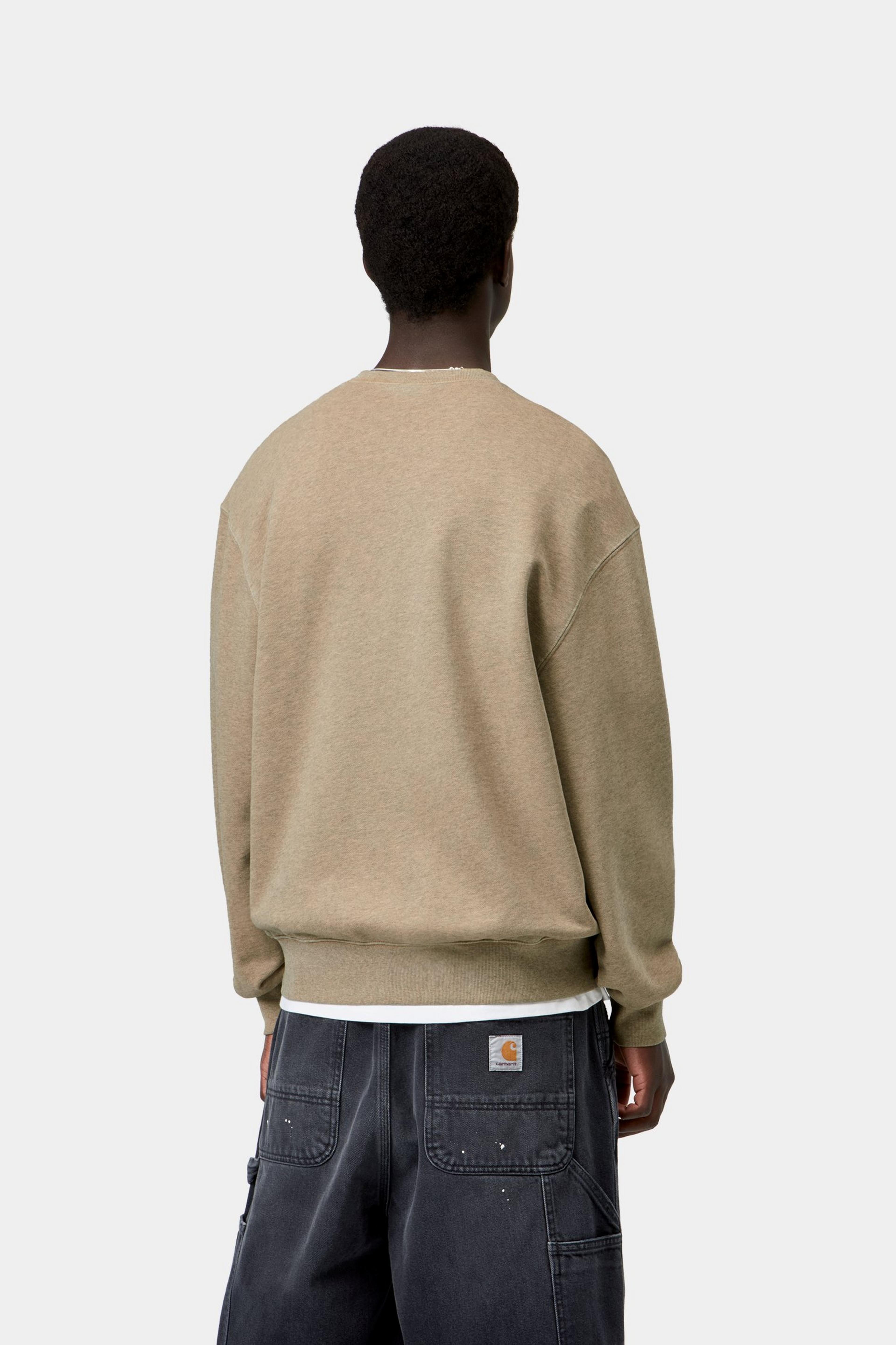 Caspian Sweat - Dusty H Brown Heather (garment dyed)