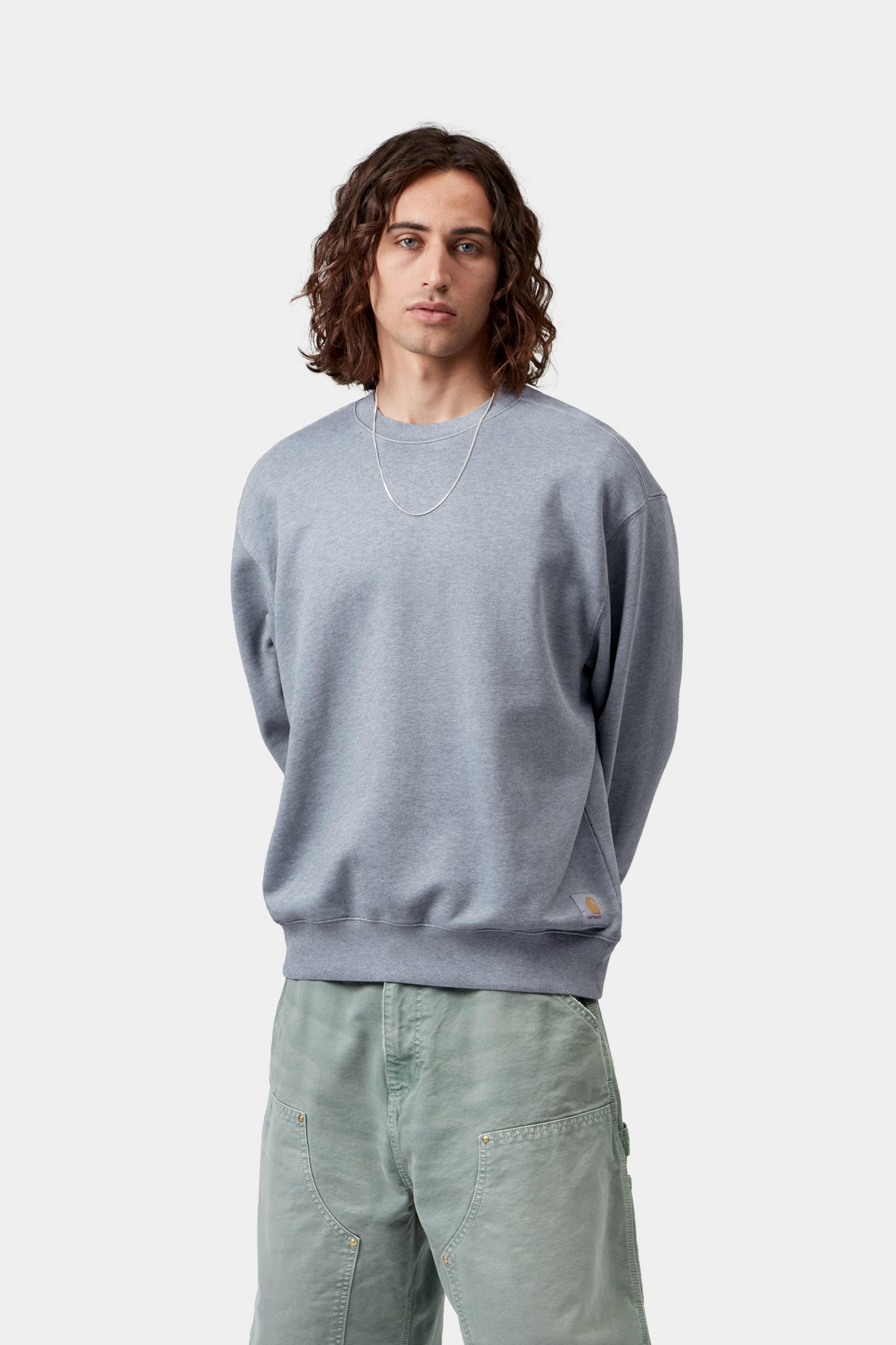 Caspian Sweat - Shady Blue Heather (garment dyed) 2