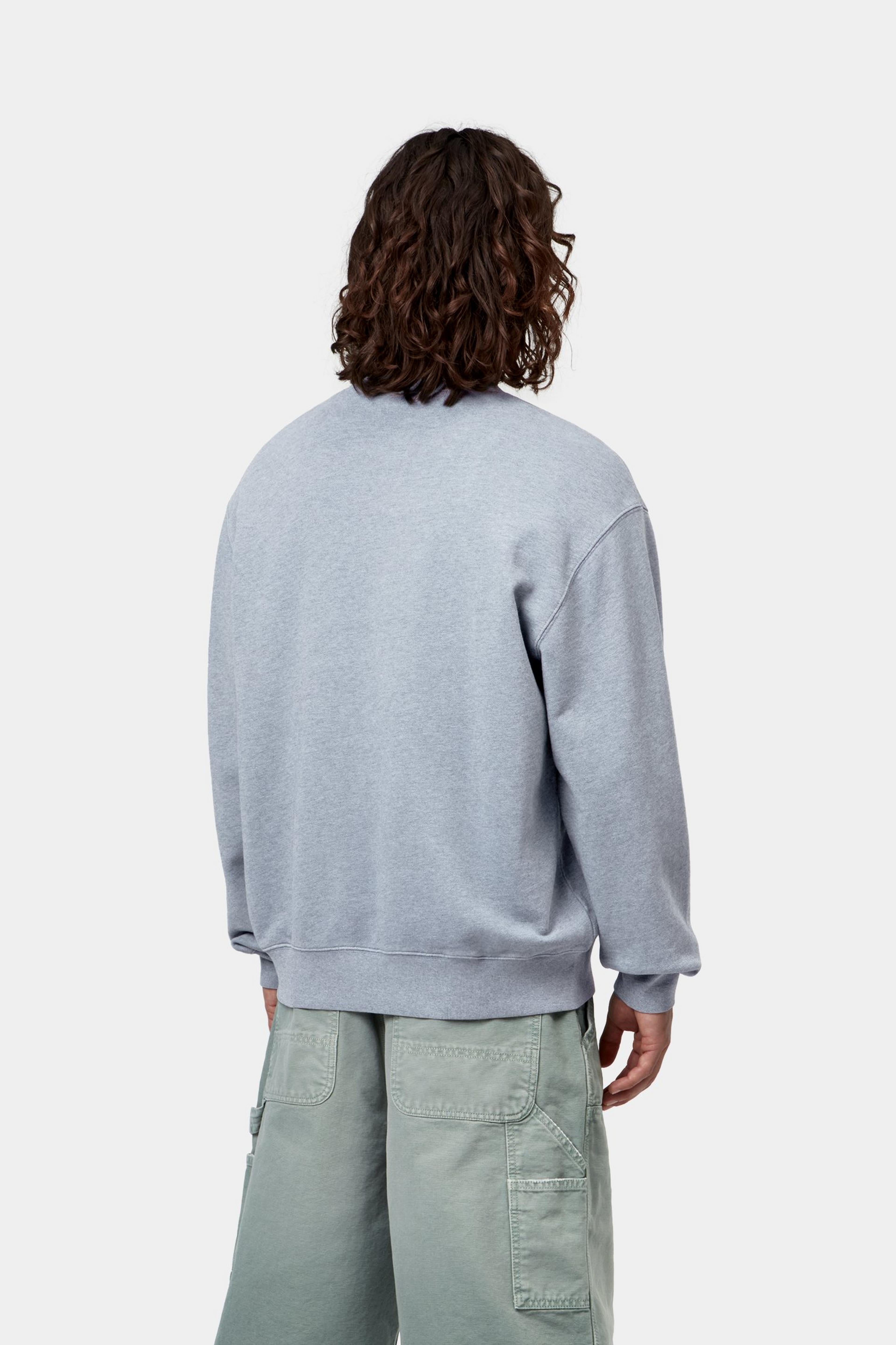 Caspian Sweat - Shady Blue Heather (garment dyed)